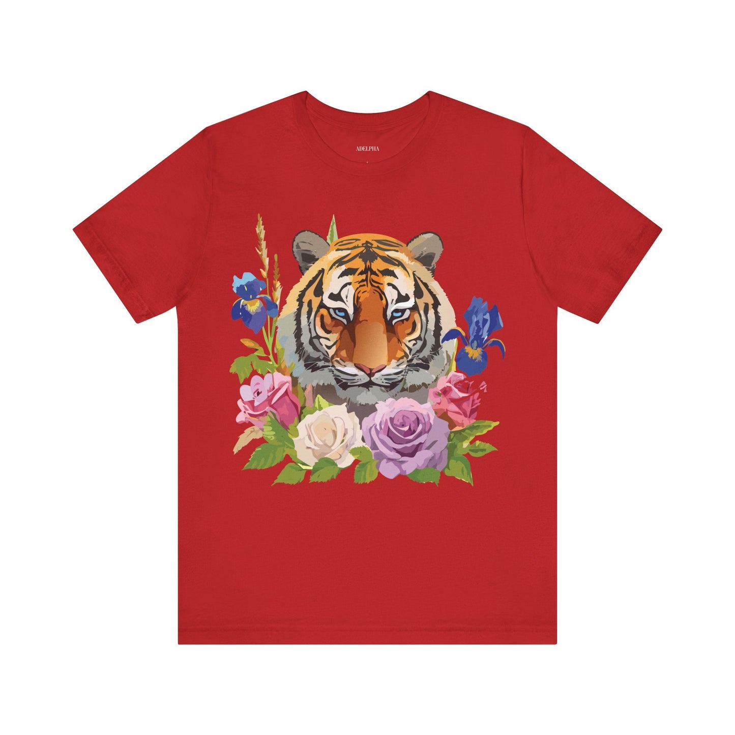 Tiger Graphic Unisex 100 Cotton Vintage Art with Animal Tee 9
