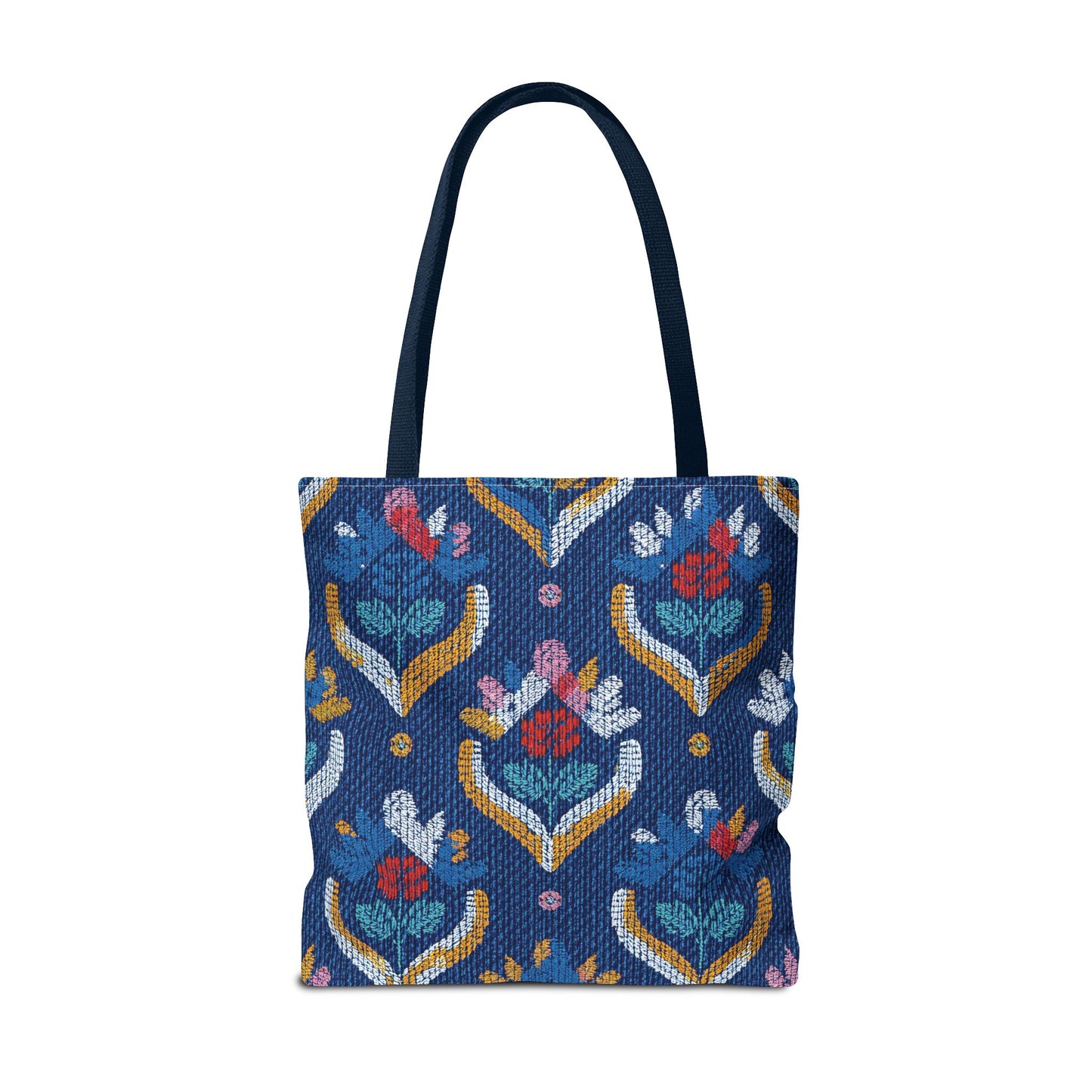 Denim Fabric Imitation Print Unisex Canvas Bag Poly Spun 3 Sizes Tote Bag 150