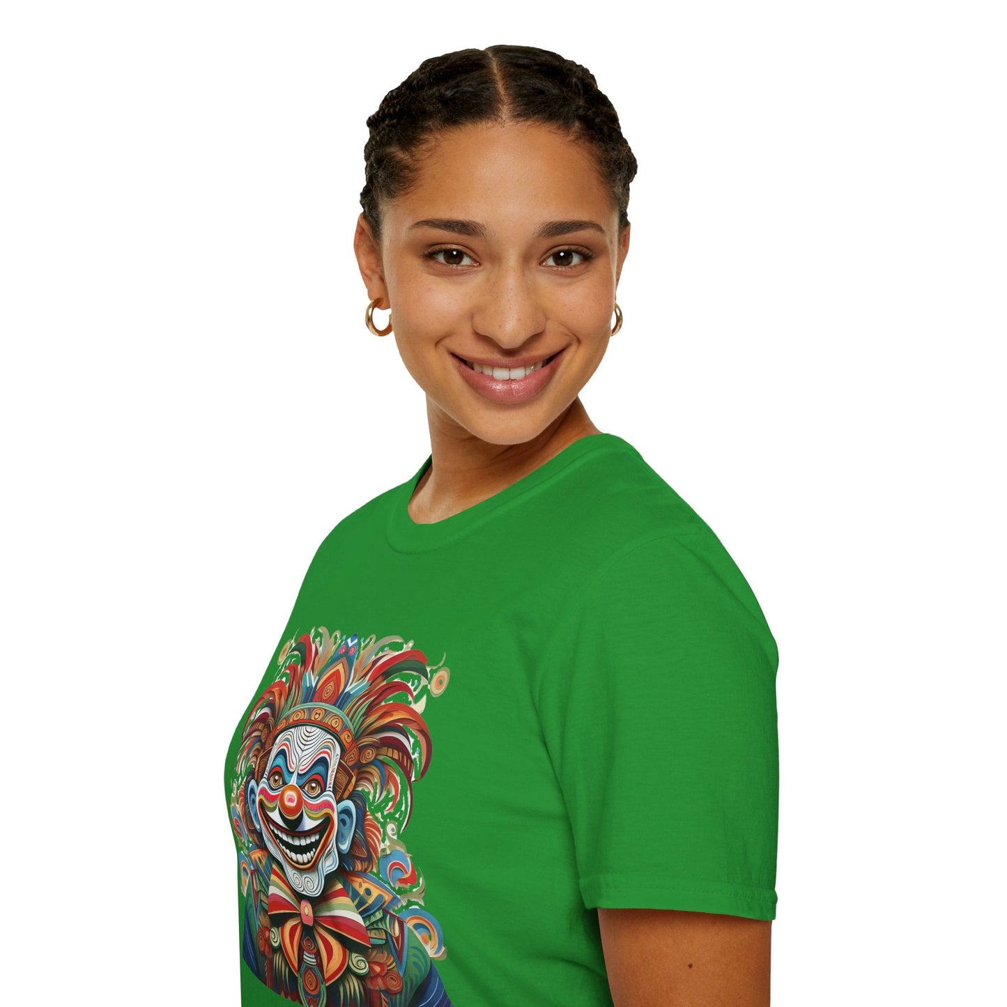 Clown Shirt Unisex Tee Funny Man Circus Shirt Scary Man Tee Gildan Softstyle 64000
