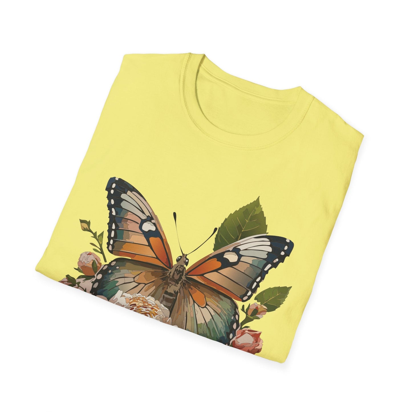 Monarch Butterfly Shirt Unisex Softstyle Cotton Tee Short Sleeve Gildan 64000 Everyday Wear