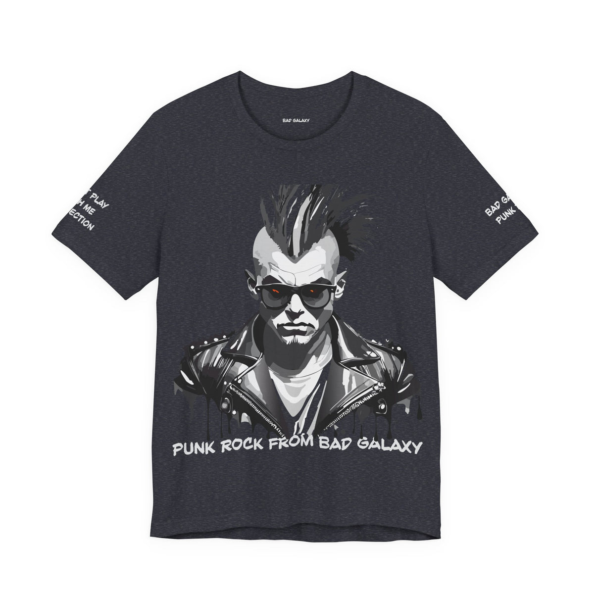 Punk Rock Graphic Unisex Cotton Bella+Canvas Tee with Art Design b33