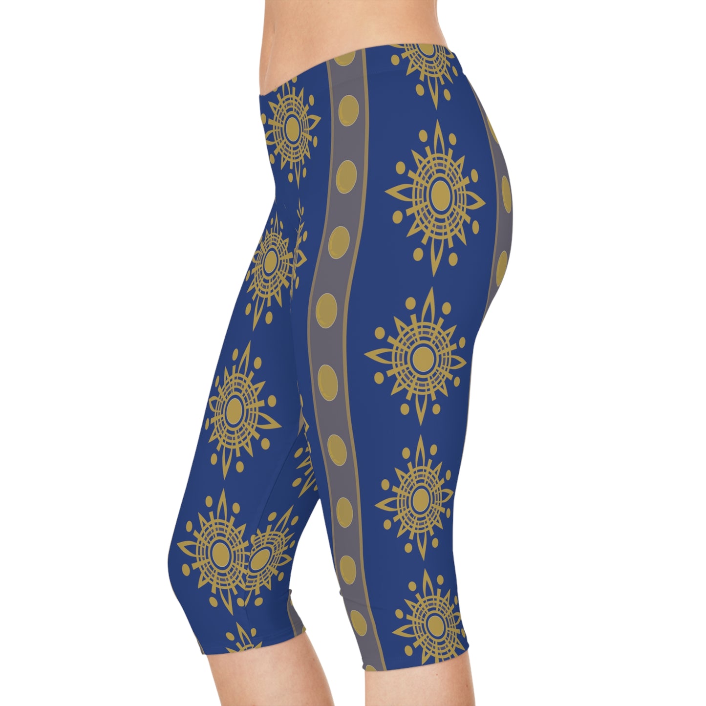 Leggings capri con estampado tradicional