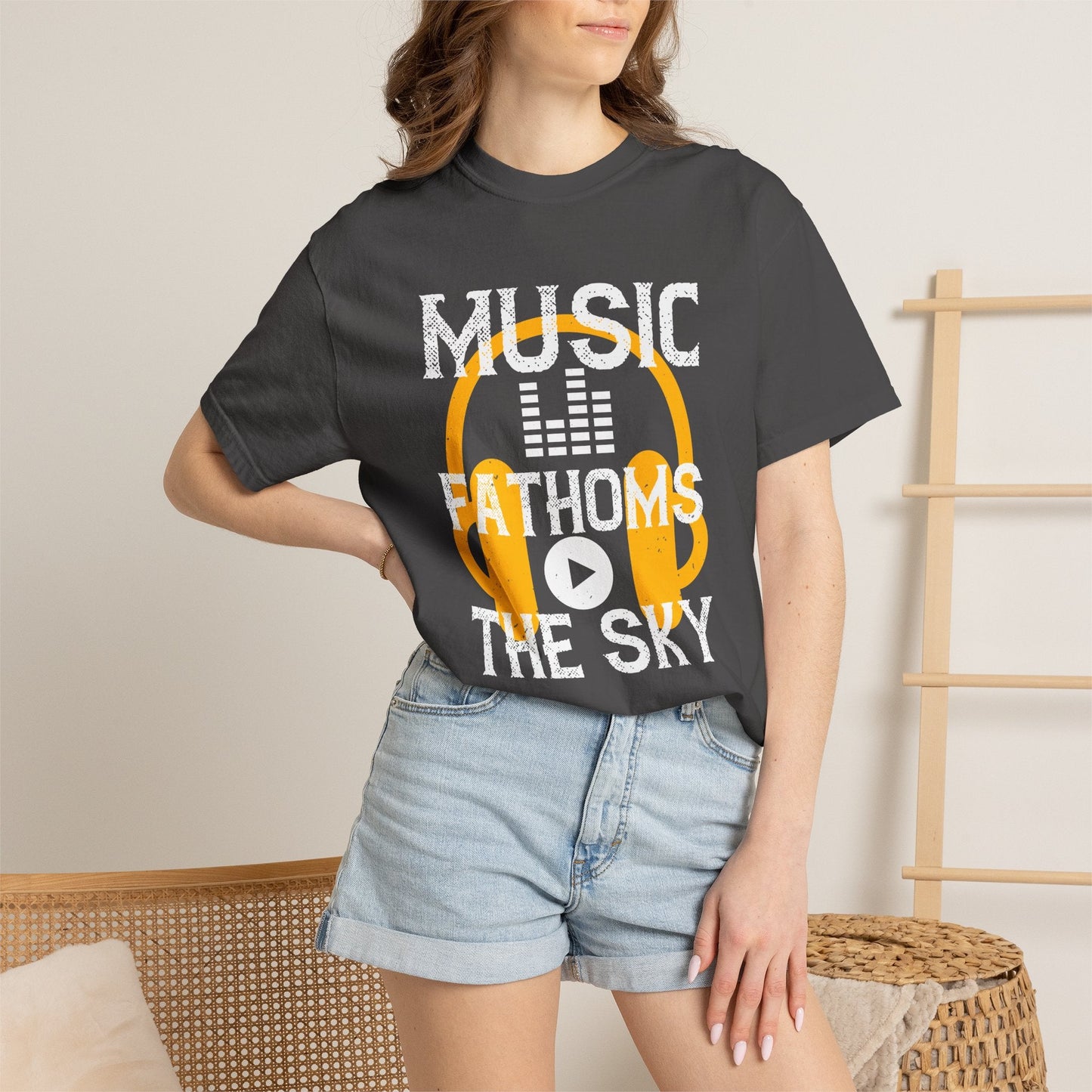 Music Graphic Design Unisex Cotton T-shirt m24