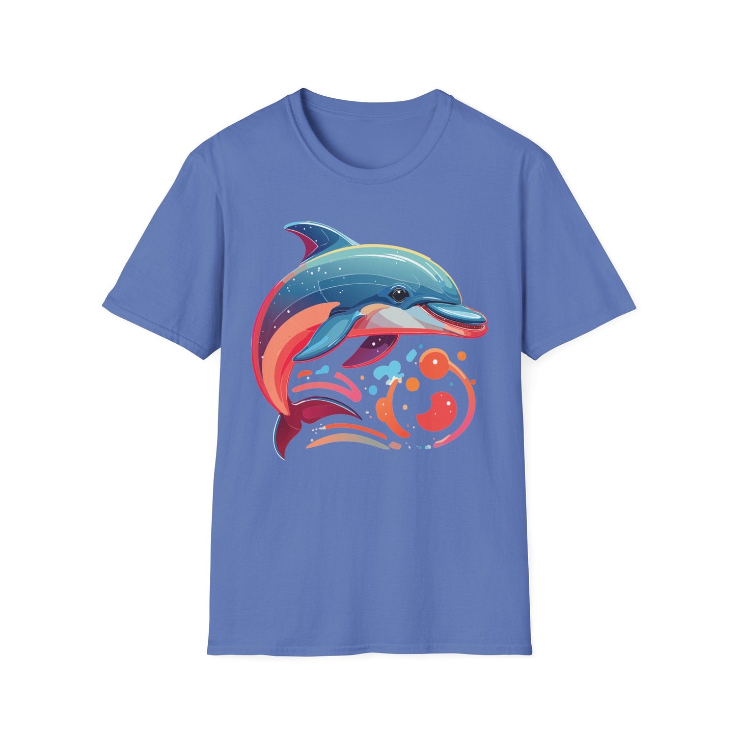 Gildan Softstyle Dolphin Shirt Unisex Short Sleeve Tee 100 Percent Ring Spun Cotton Comfortable Wear