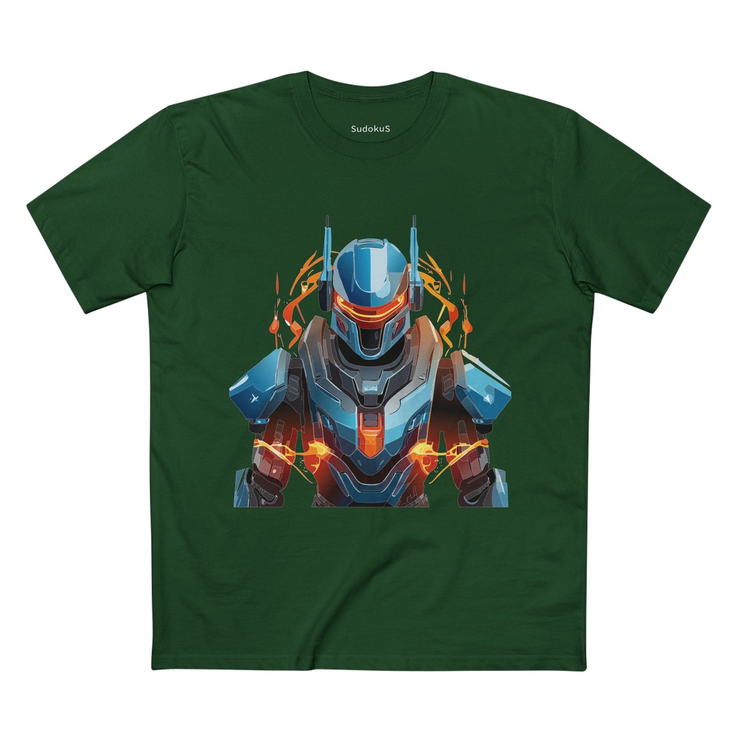 Cyborg Robot Graphic Unisex 100 Cotton Staple Tee 8