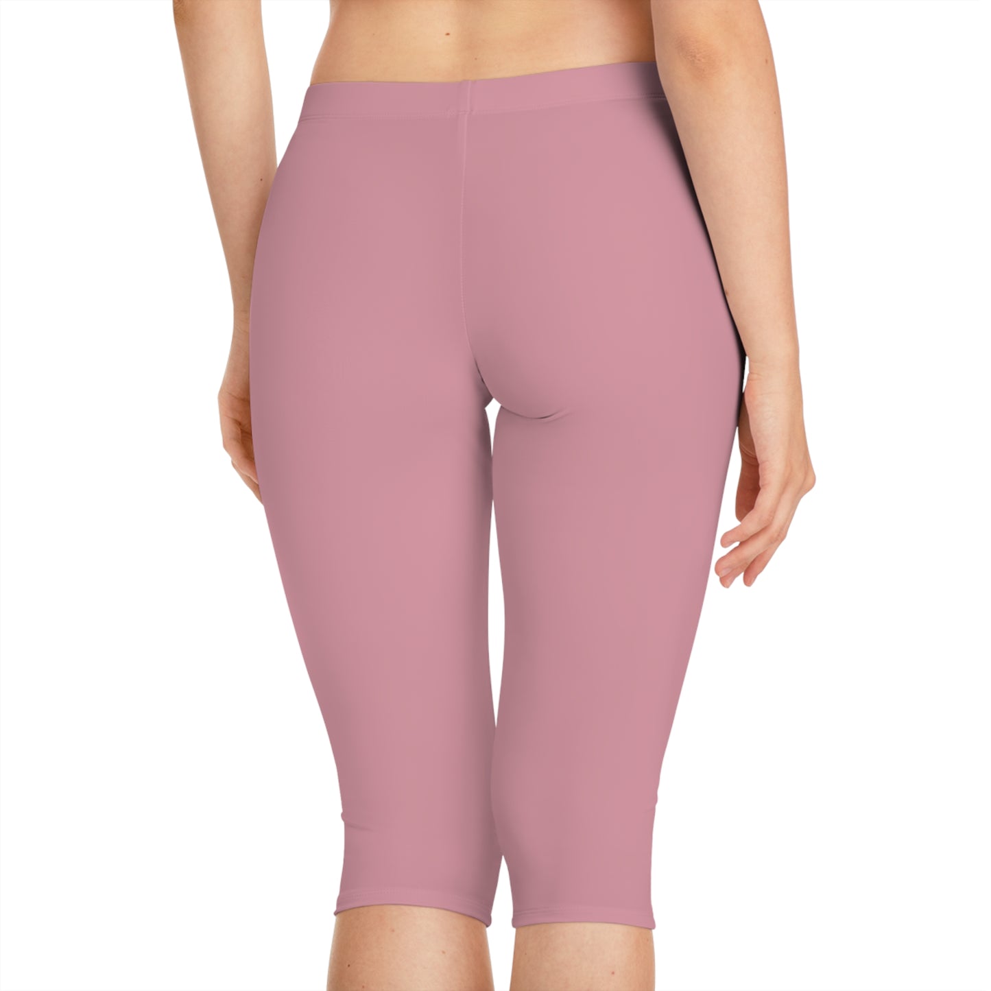 Pink Color Capri Leggings, Pink Capri Leggings 17