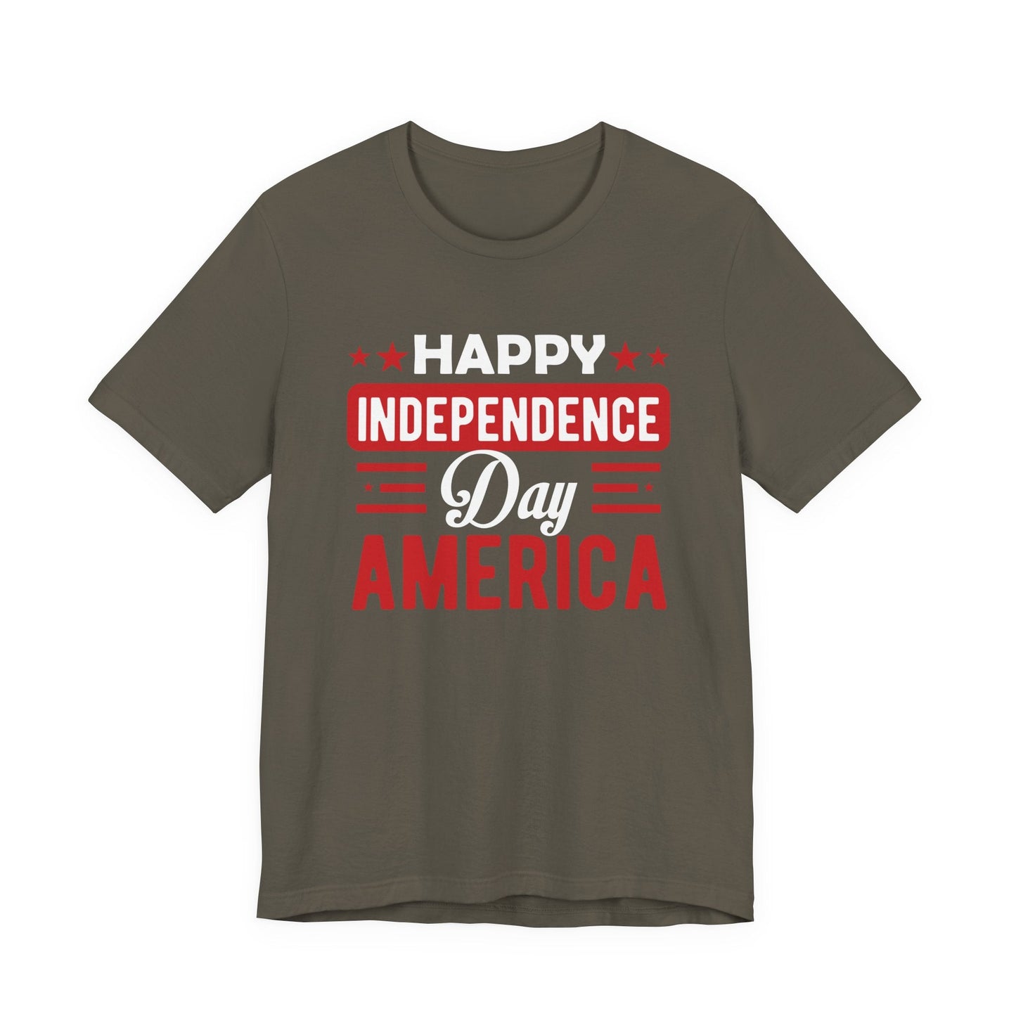 Happy Independence Day America Graphic Unisex Cotton T-Shirt 015