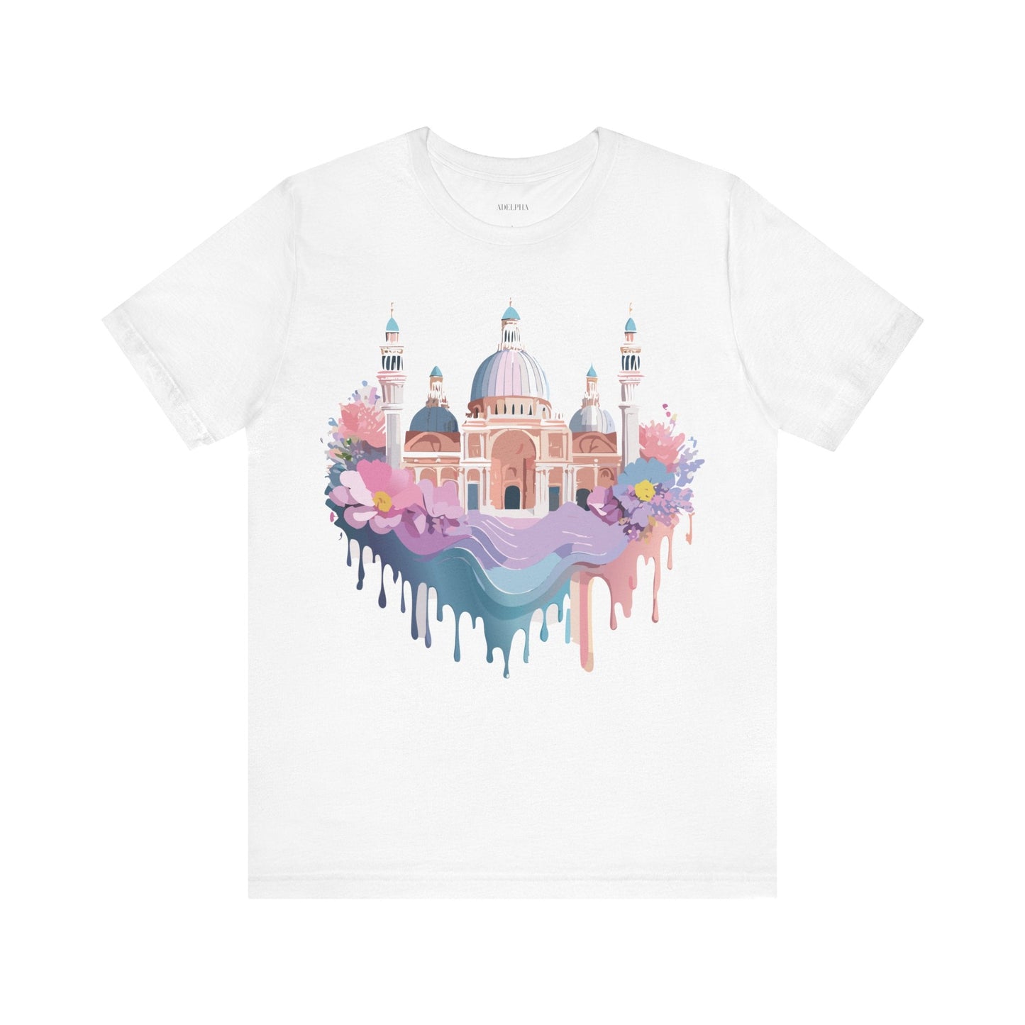 Venice Tourist Graphic Tee Unisex Jersey Short Sleeve Art Shirt By Adelpha Vintage Style