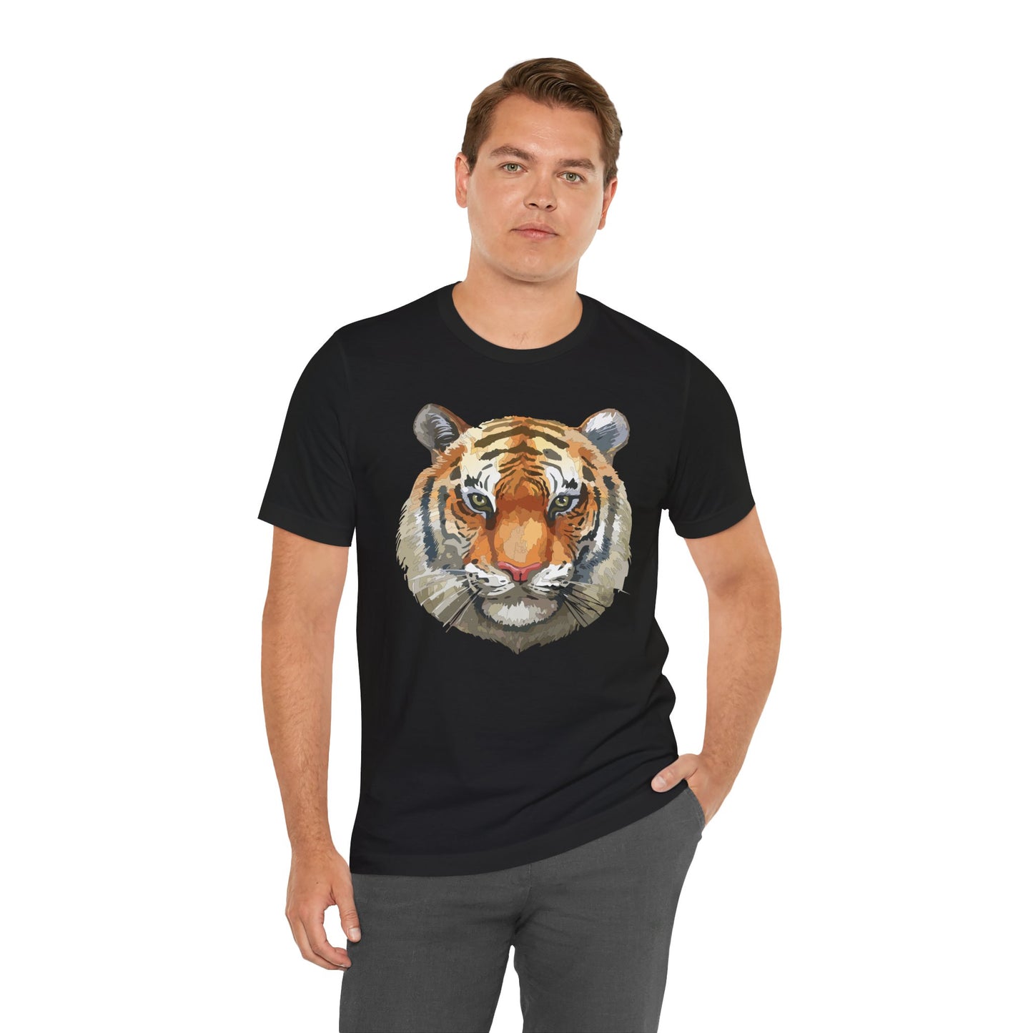Unisex Tiger Tee, Animal Shirt, Tee Shirt with Tiger, Safari T-Shirt, Animal Tees, Big Cat Shirt, Safari T-Shirt 4