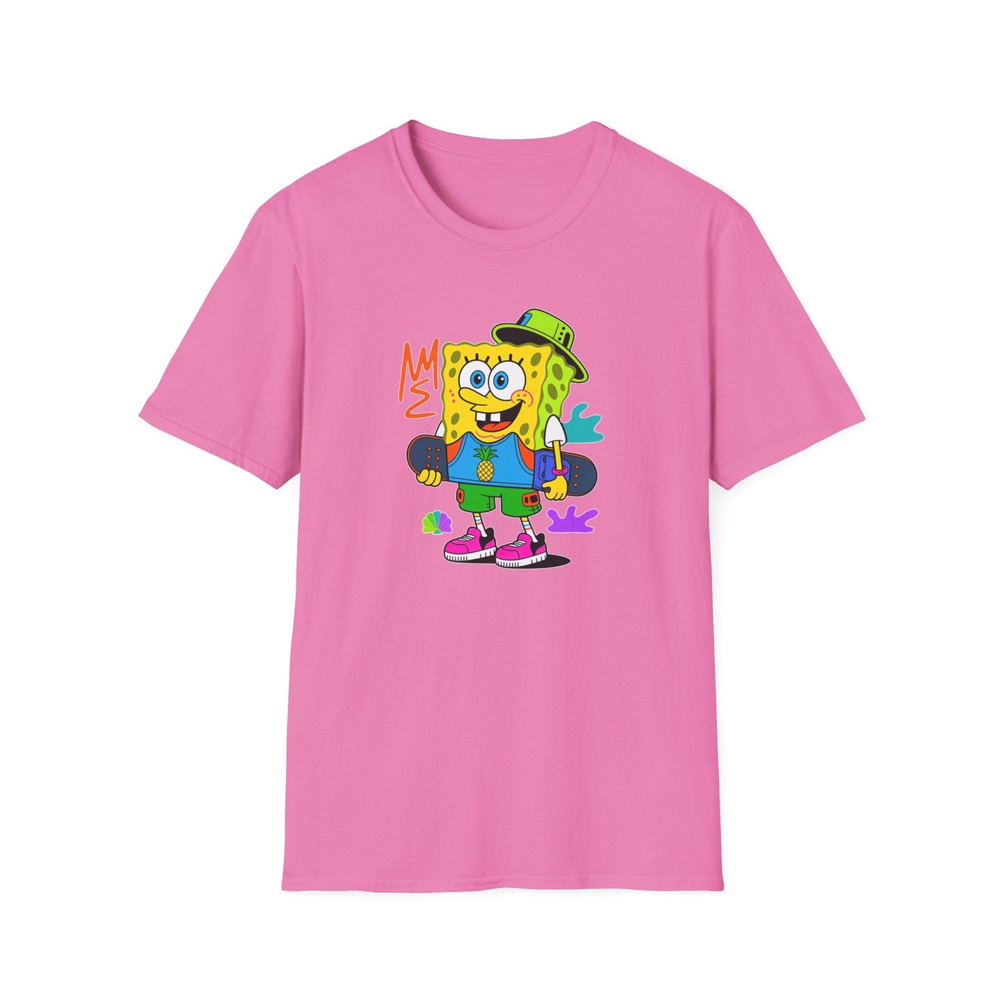 Unisex Cartoon T Shirt With Animals Animation Tee Softstyle Gildan 64000 Cotton Fabric