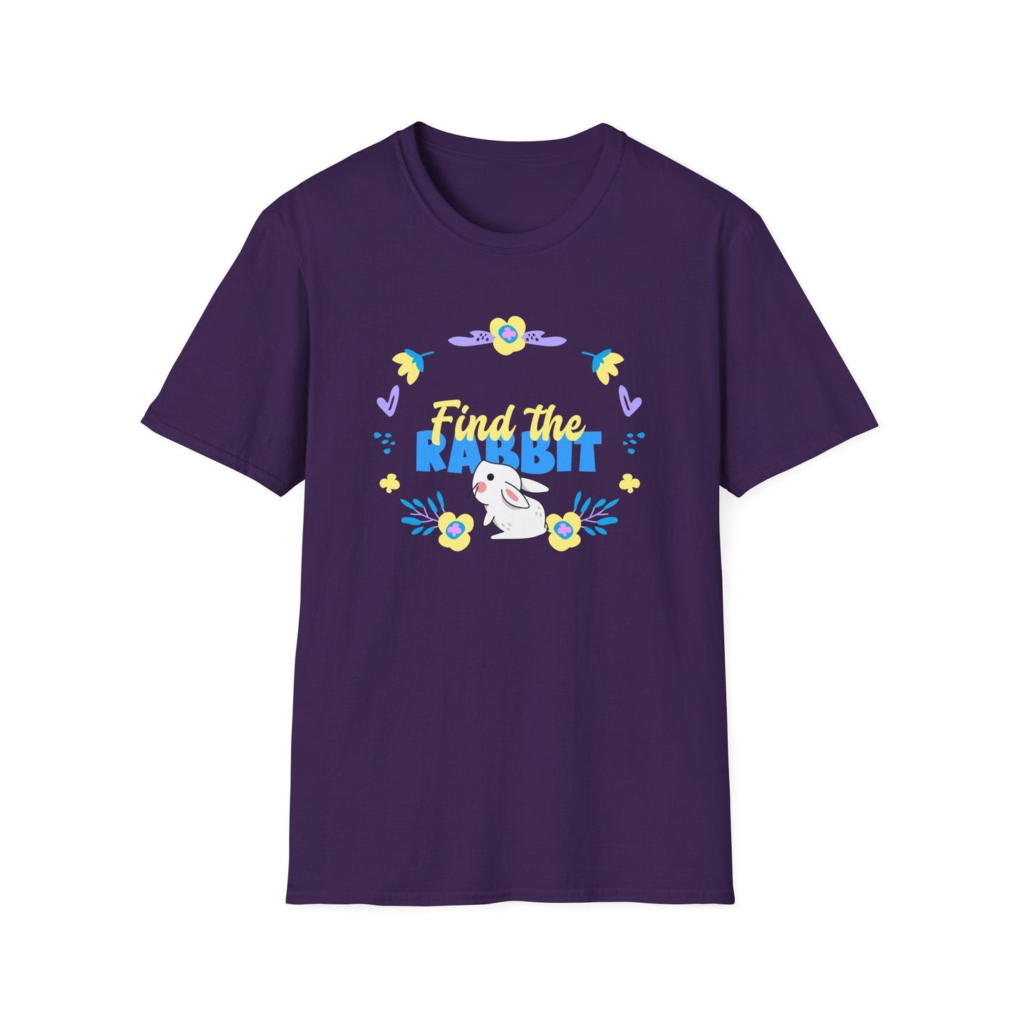 Easter Bunny T Shirt Unisex Gildan Softstyle 64000 Breathable Cotton Easter Design