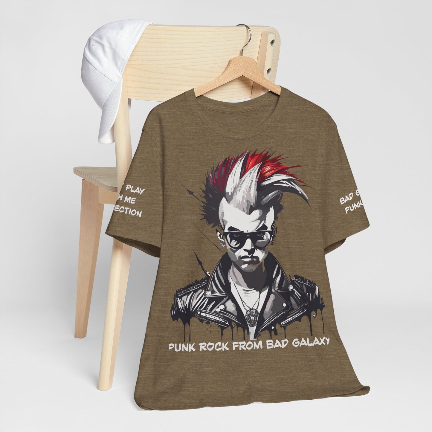 Punk Rock Tee Shirt Made In USA 100 Percent Cotton Eco Friendly Inks Durable Stitching