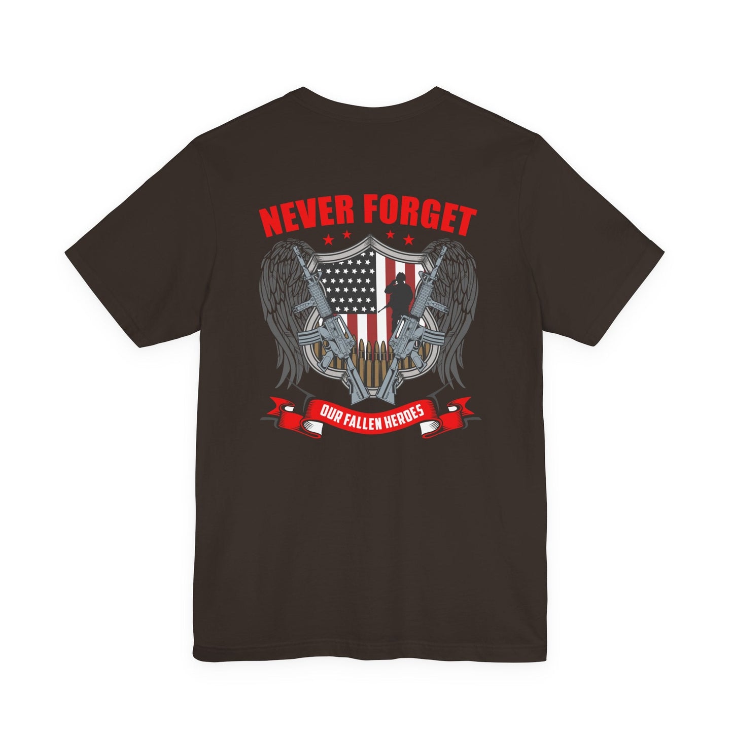 Army Veteran Patriotic Graphic Design Unisex Cotton T-Shirt v39