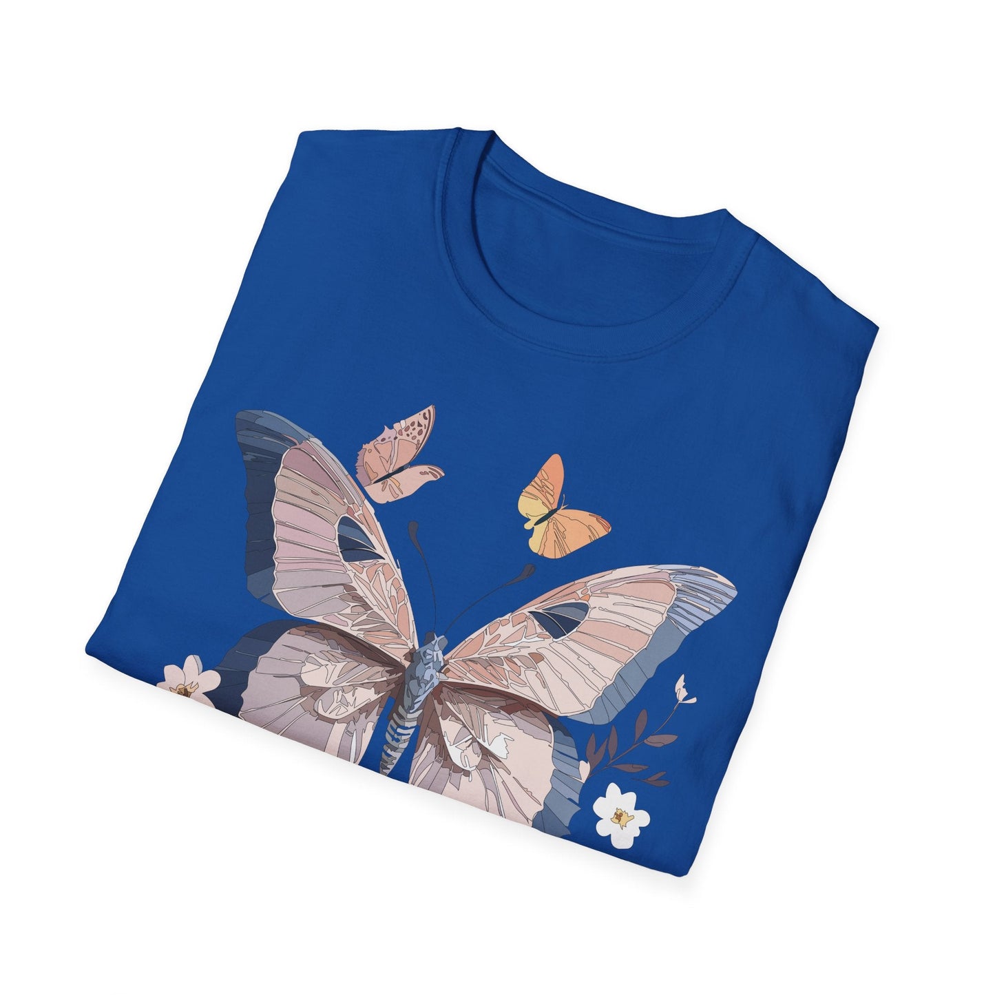 Butterfly Shirt Unisex T Shirt Monarch Print Gildan Softstyle 64000 Cotton Tee Quality