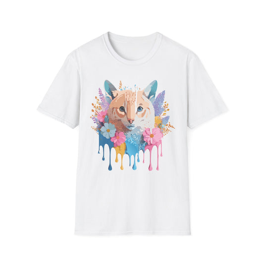 Unisex Cat Shirt Softstyle Tee 100 Percent Ring Spun Cotton Gildan 64000