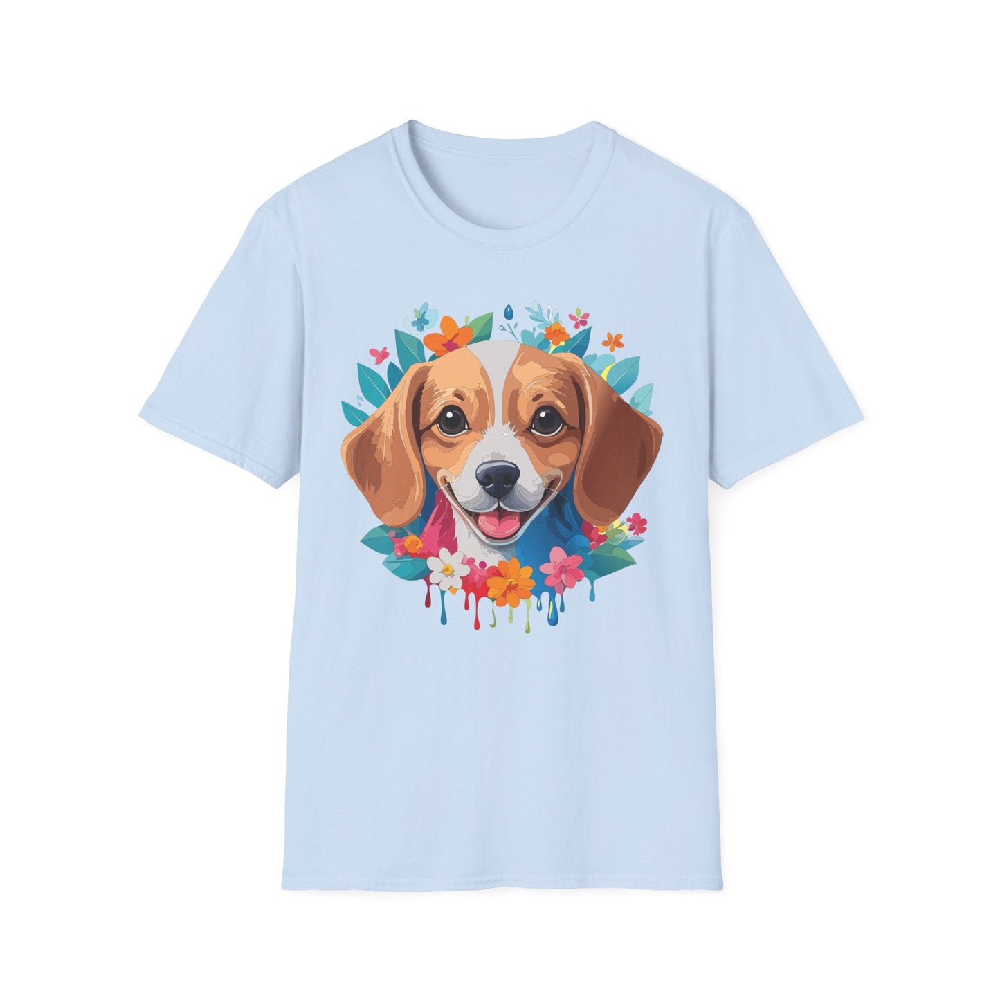 Unisex Dog Shirt Animal Tee Gildan Softstyle 64000 Cotton Tee