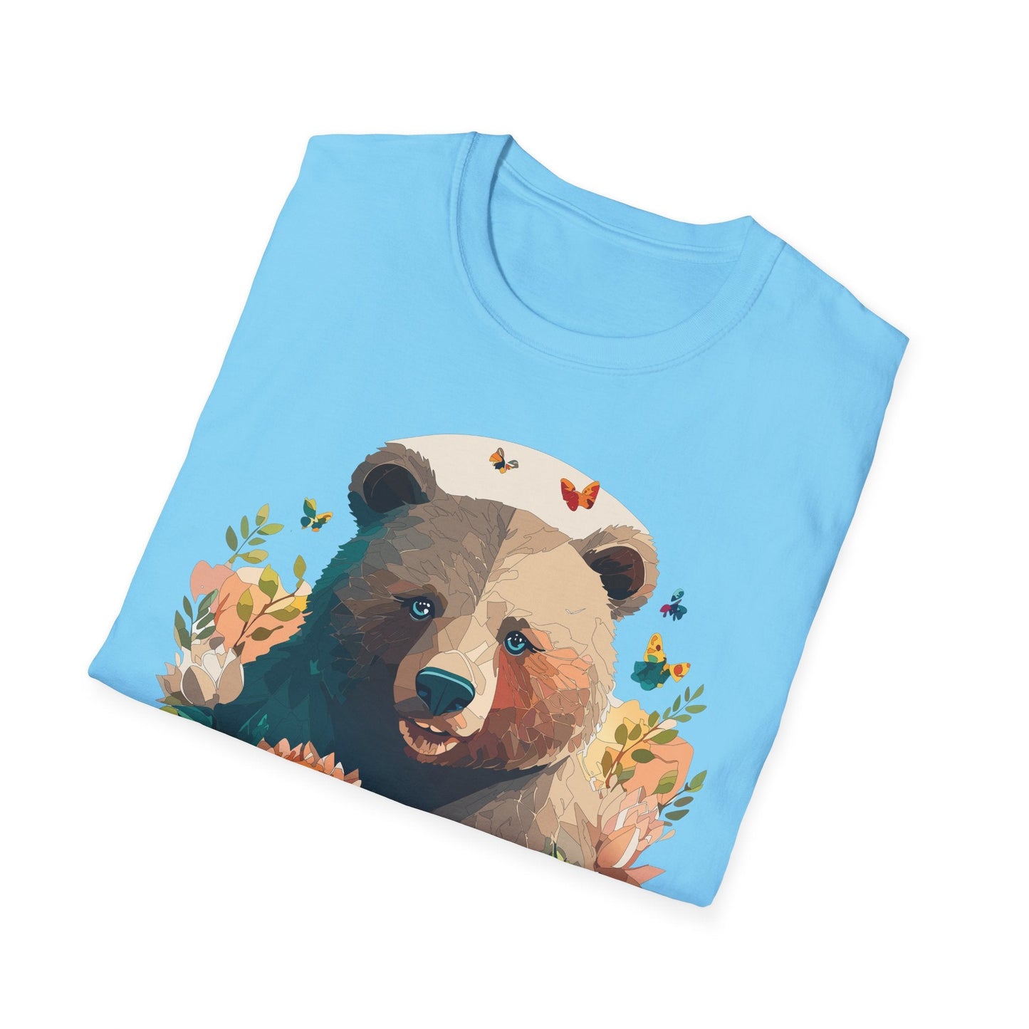 Bear T Shirt Unisex Teddy Bear Shirt Softstyle 100 Percent Ring Spun Cotton Tee Essentials