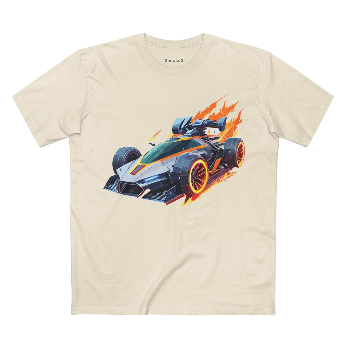 Car Graphic Unisex 100 Cotton Staple Tee 18