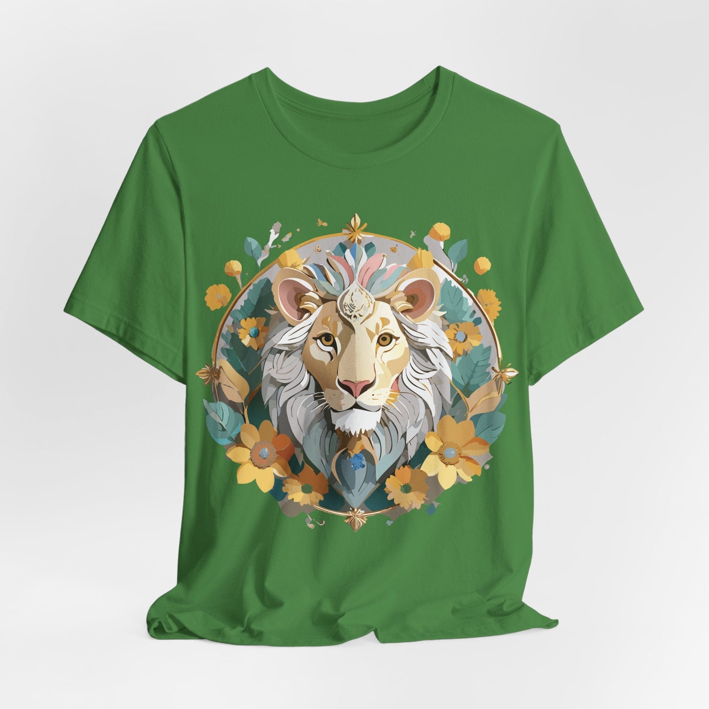 Medallion Graphic Unisex 100 Cotton Vintage Animal Medal Artwork Tee 58