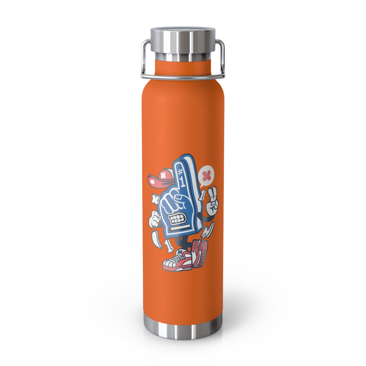 22oz Copper Insulated Water Bottle with Cartoon Design - CV28