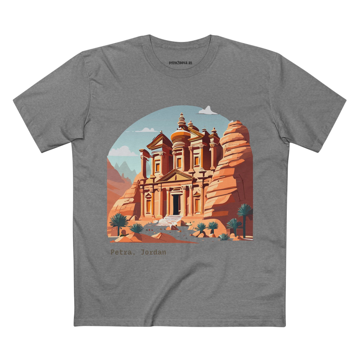 Petra Jordan Illustration Tee | Petra travel shirt, ancient rock city design