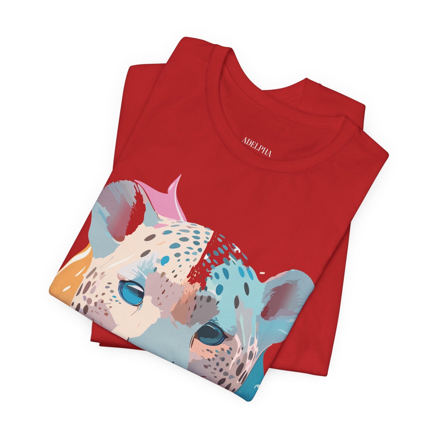 Cheetah Graphic Unisex 100 Cotton Artwork Tee 5