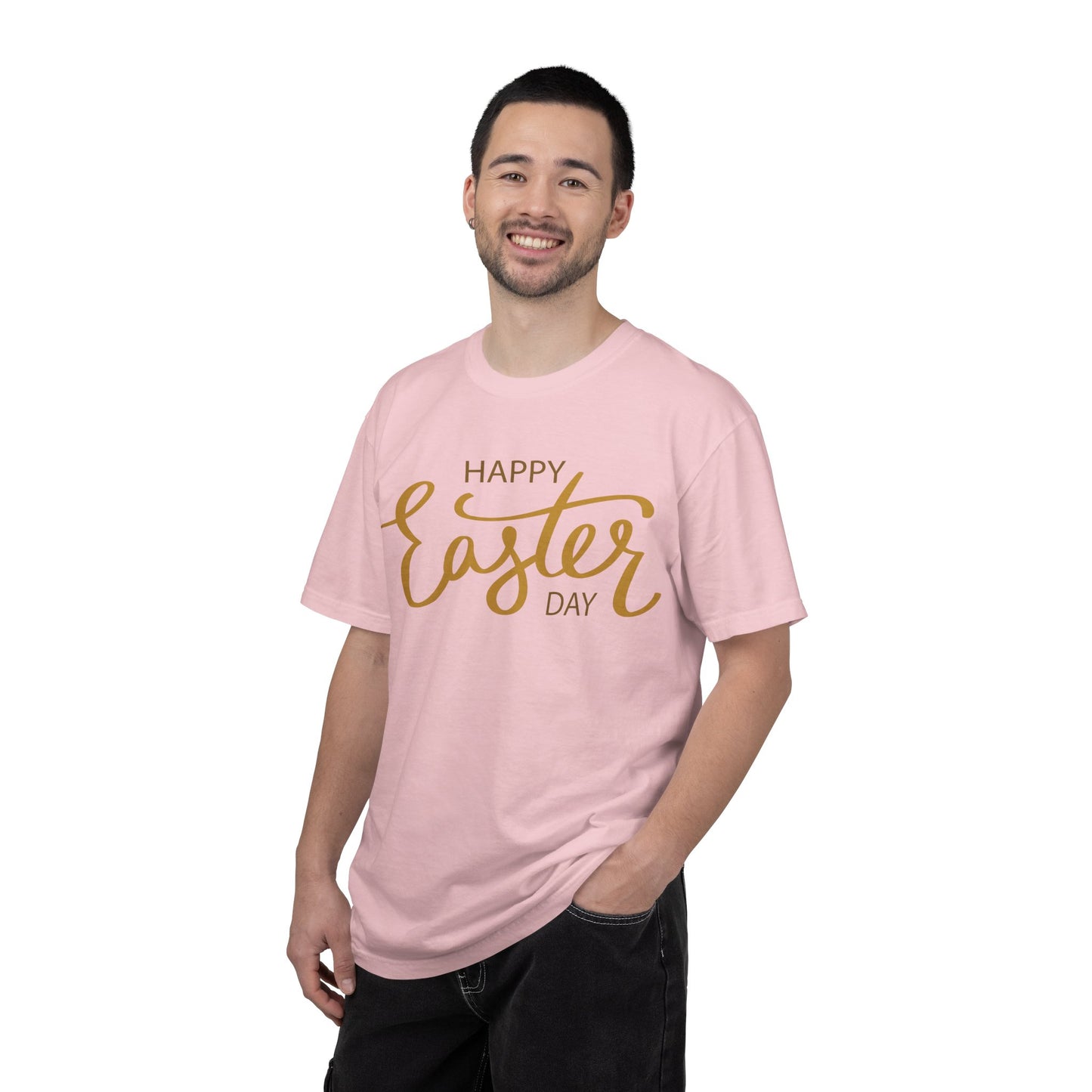 Happy Easter Day T-Shirt, Tee Shirt with Easter Signature, T Shirt with Easter Prints, Tee Shirt with Easter Design