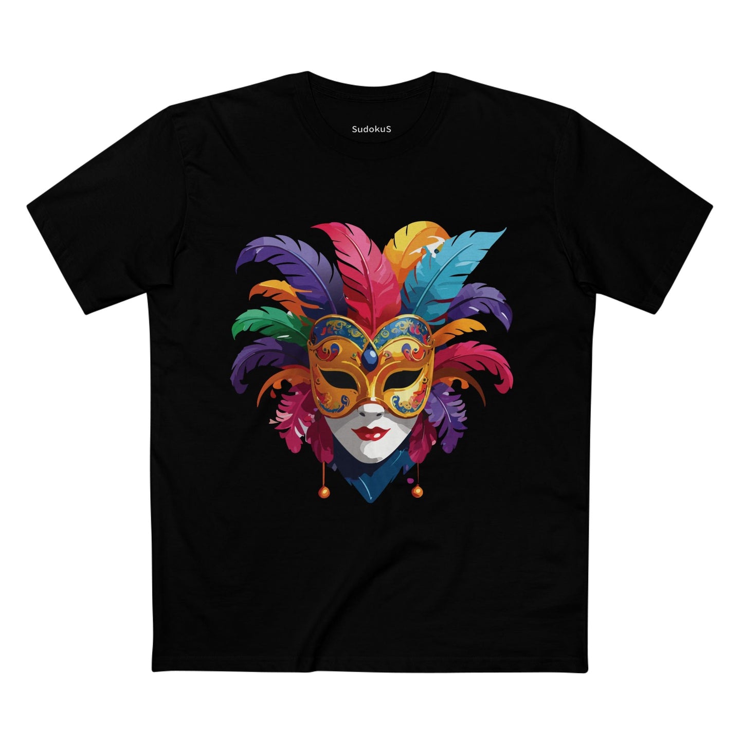 Mask Graphic Unisex 100 Cotton Staple Tee 14