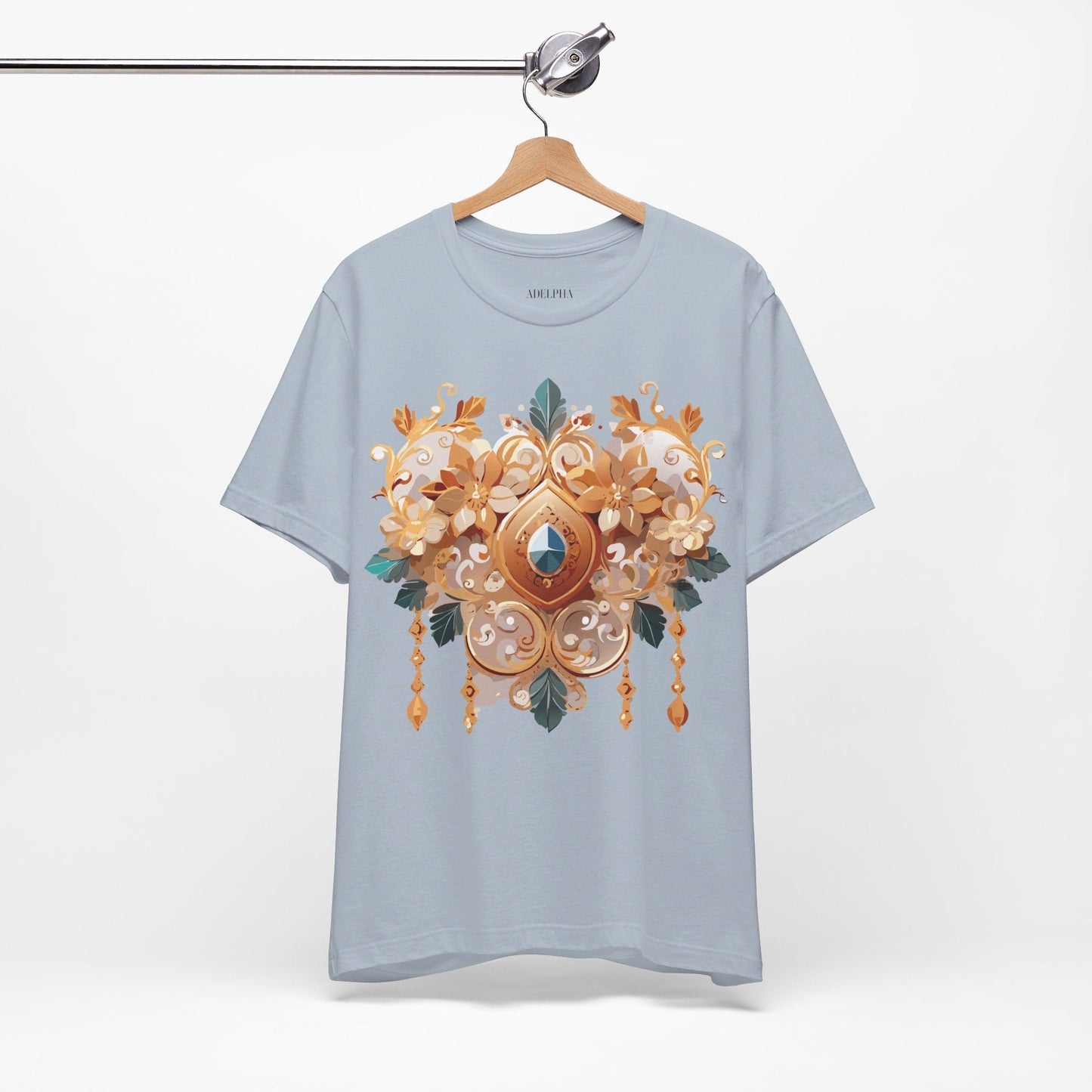 Jewelry Graphic Unisex 100 Cotton Vintage Treasure Art T-Shirt 34