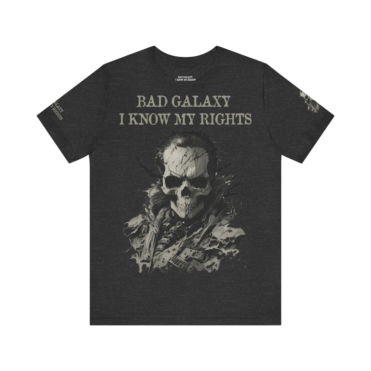 Bad Galaxy Skull T Shirt Made In USA 100 Percent Cotton Eco Friendly Inks Durable Stitching