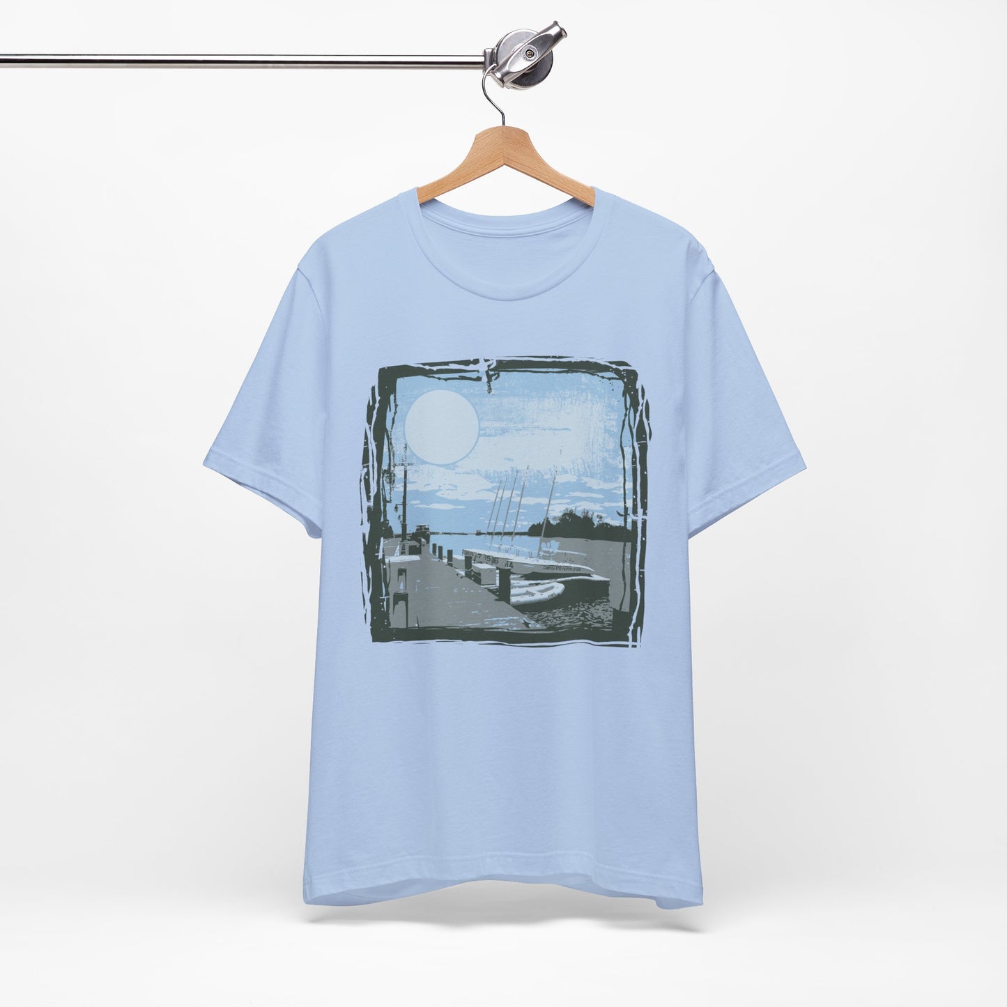 Yacht Club Retro Poster Graphic Design Tee, Yacht Club Shirt, Vintage Tees, Art Design T-Shirt, Graphic Tee, Retro Art Shirts