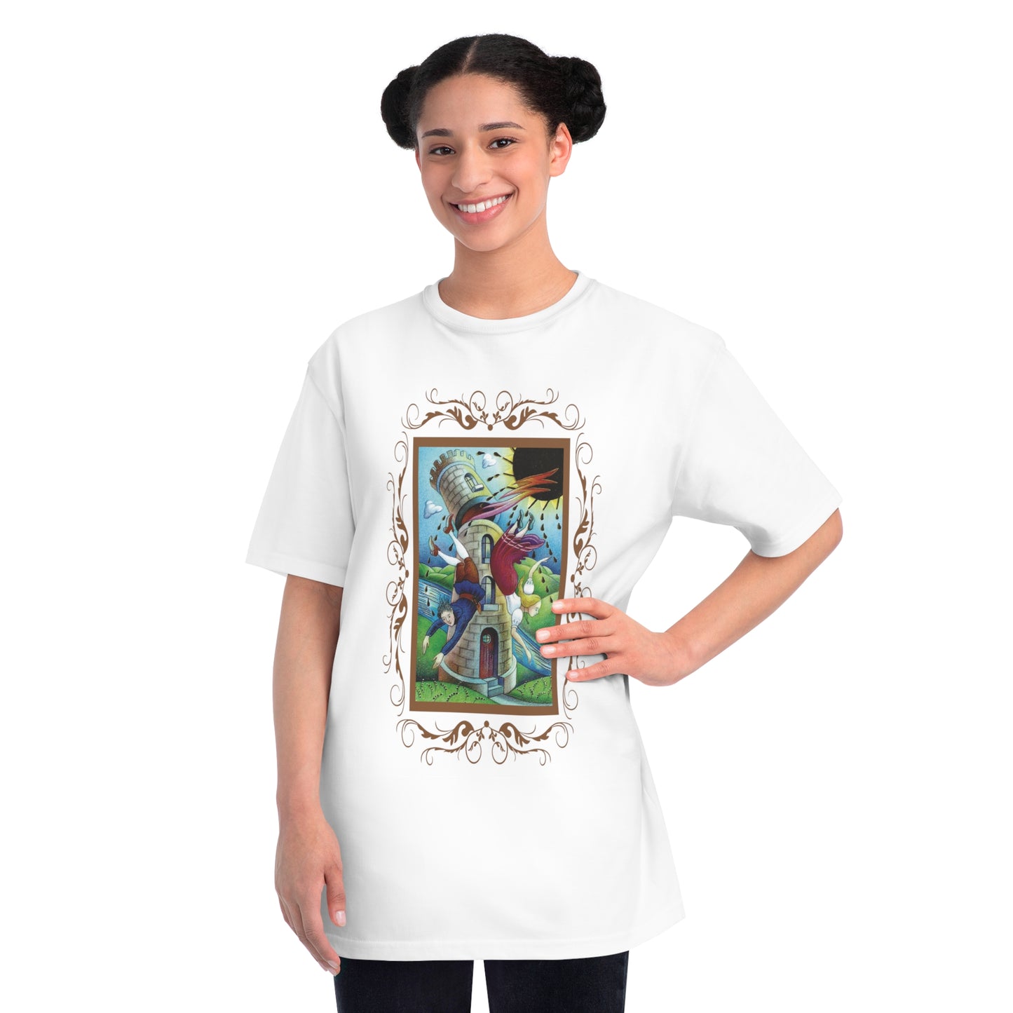 Organic Unisex Cotton T-Shirt with Tarot Cards