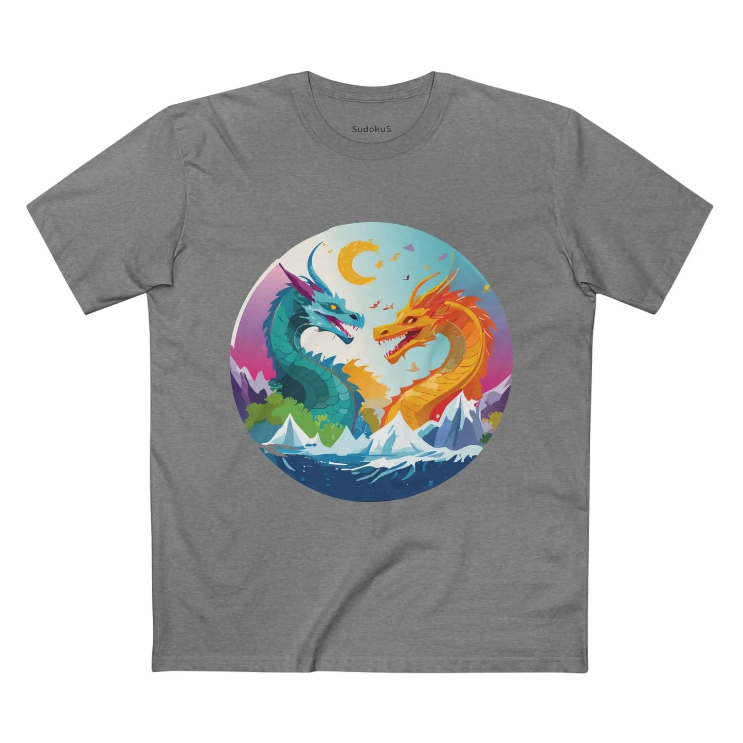 Dragon Graphic Unisex 100 Cotton Staple Tee 17