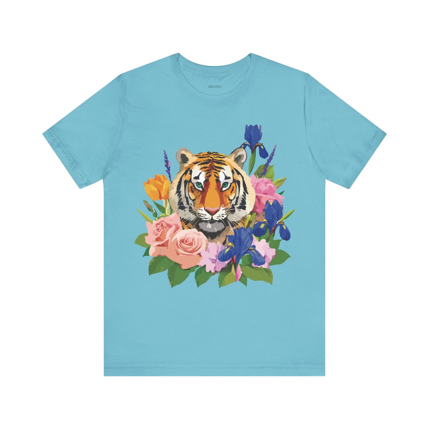 Tiger Graphic Unisex 100 Cotton Vintage Art with Animal Tee 8