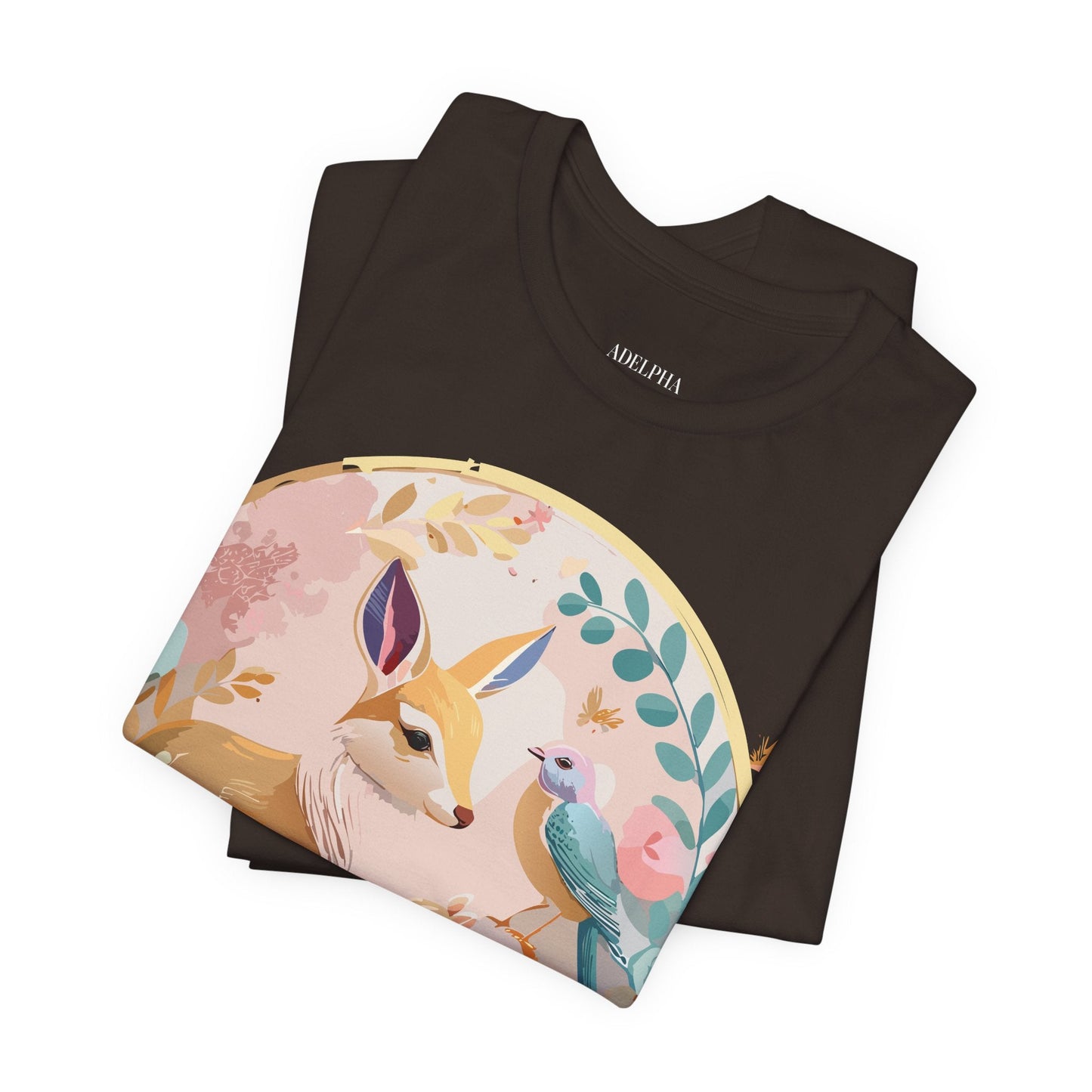 Adelpha Medallion Graphic Tee Unisex Short Sleeve Shirt Vintage Inspired Art Design