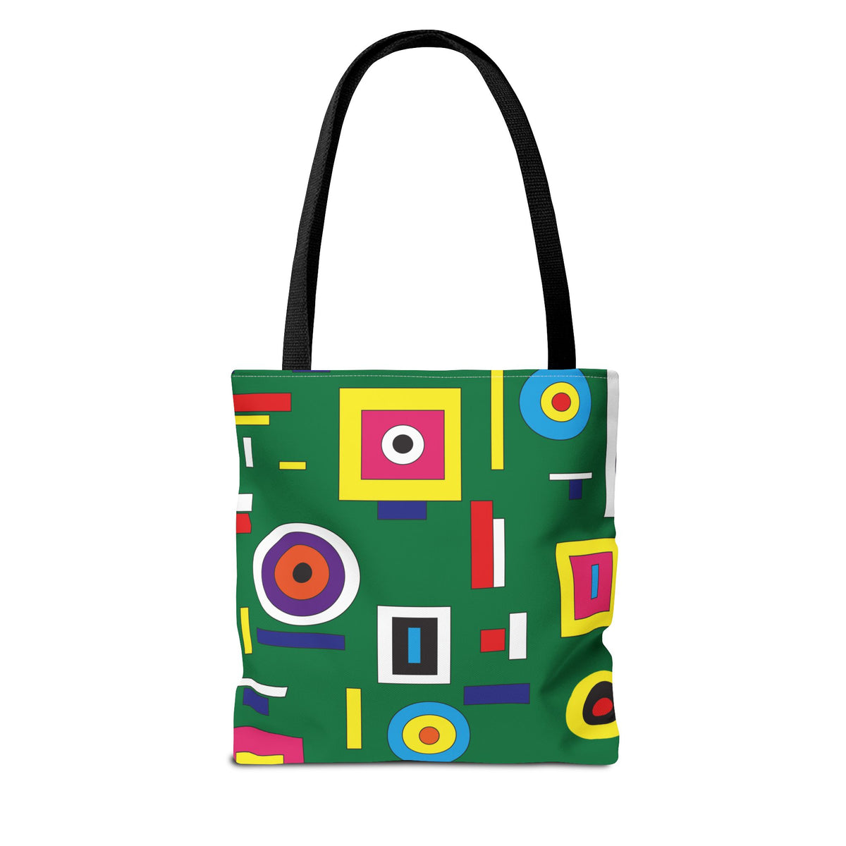 Bolsa de lona con estampados abstractos 