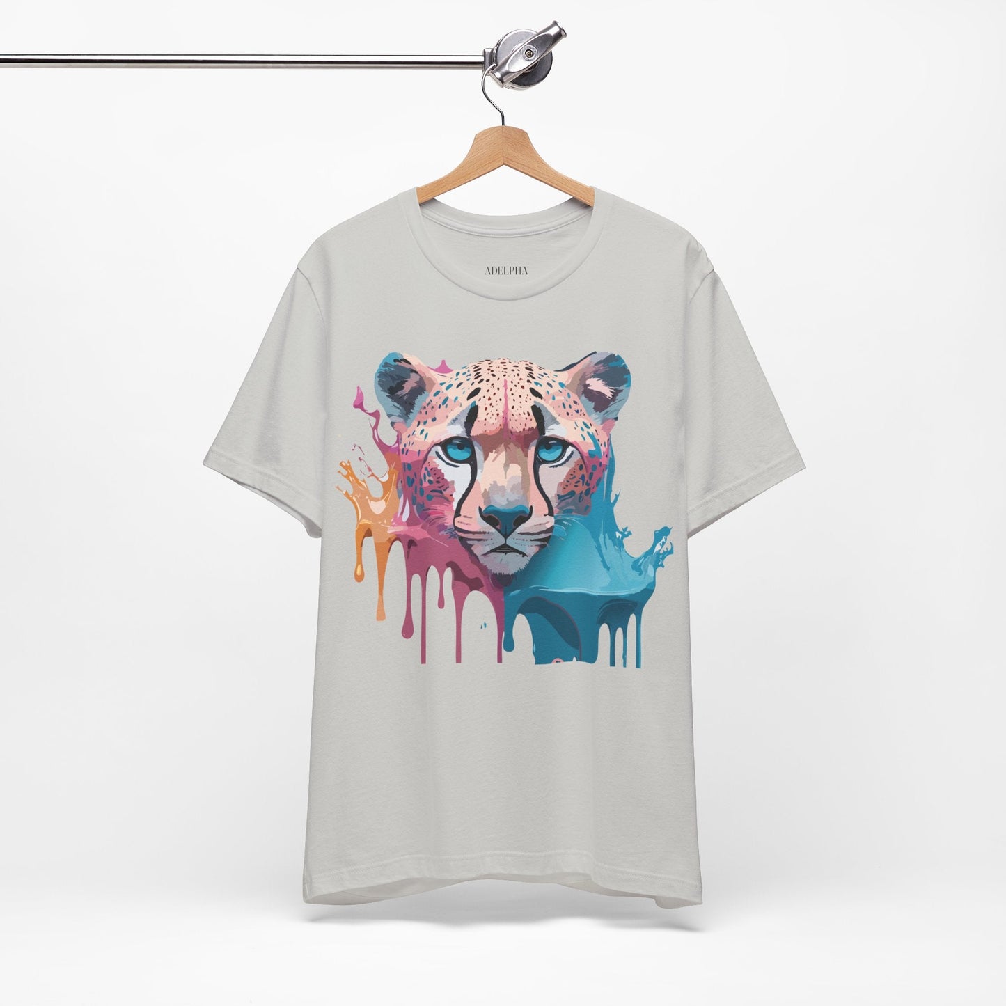 Cheetah Graphic Tee Unisex Jersey Short Sleeve Vintage Inspired Artwork Adelpha