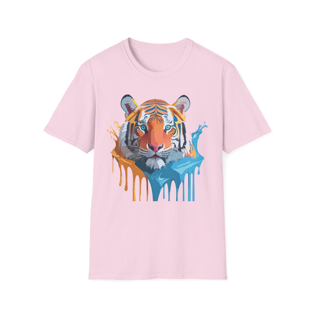 Colorful Drip Tiger Shirt | T-Shirt