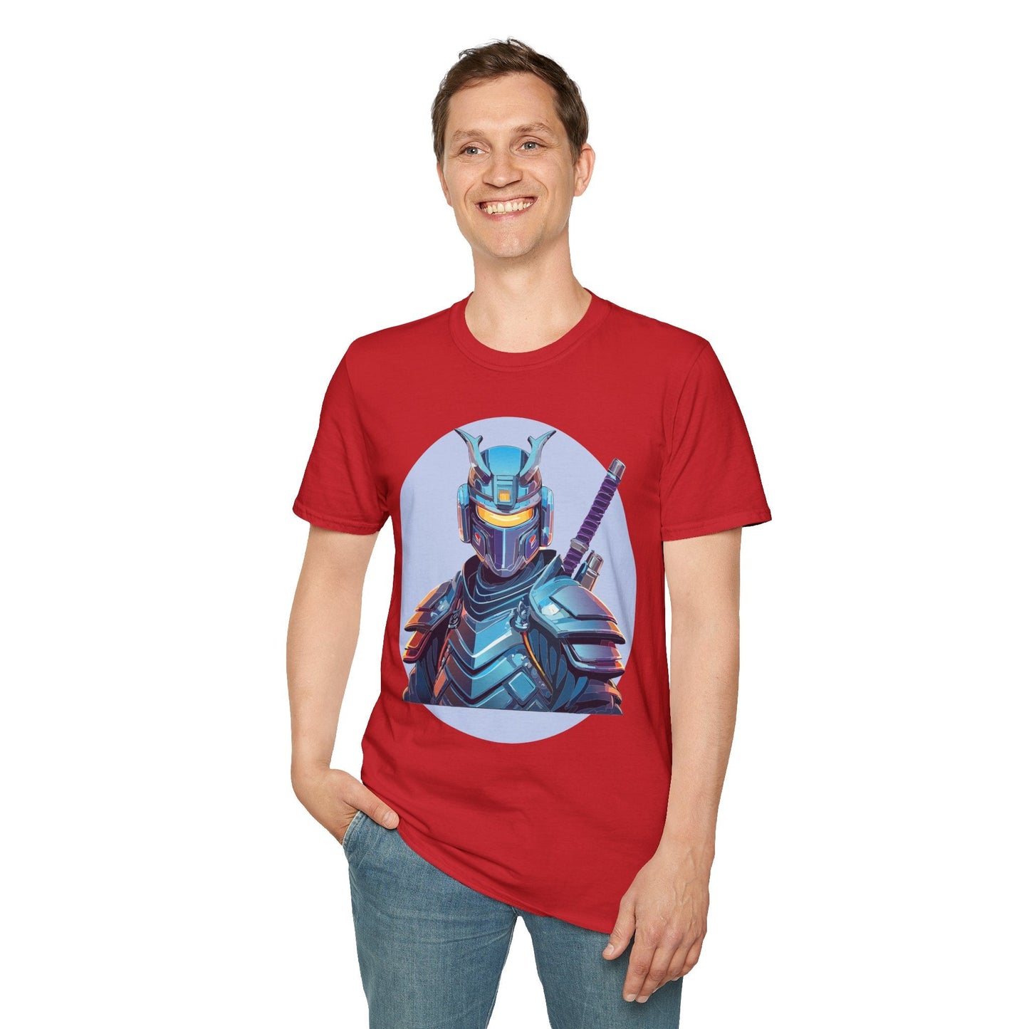 Samurai Shirt Unisex Softstyle Tee 64000 Gildan 100 Percent Ring Spun Cotton Comfort Fit