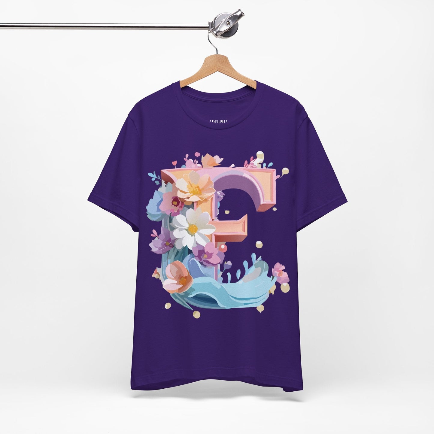 Unisex Letter E Graphic T Shirt By Adelpha Vintage Inspired Artwork Tee For Everyday Wear