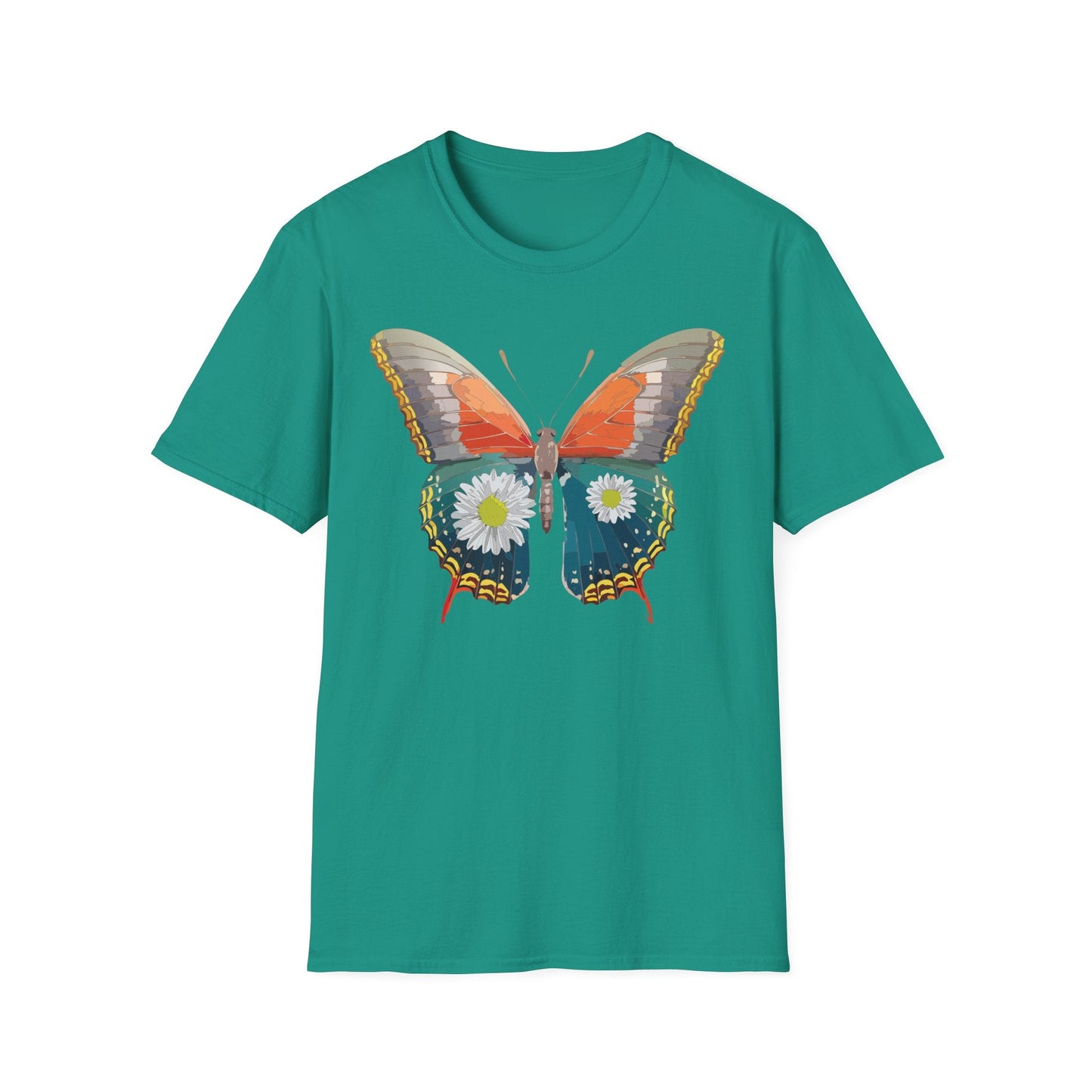 Butterfly Shirt Unisex Gildan Softstyle 64000 Short Sleeve T Shirt Monarch Design