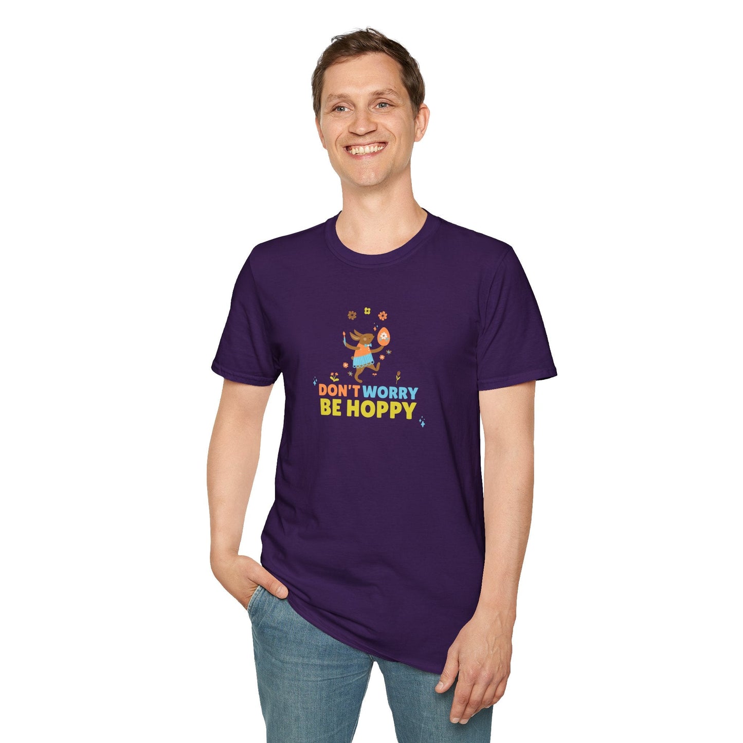 Easter Day T Shirt With Signature Art Design Unisex Softstyle Tee 64000 By Gildan