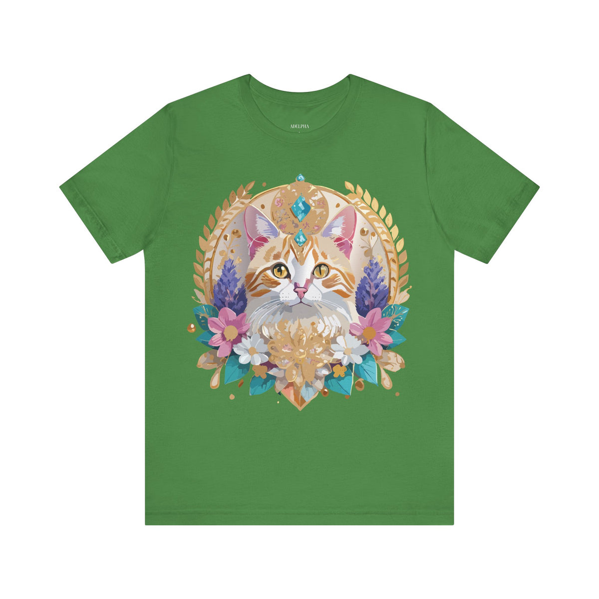 Medallion Graphic Unisex Cotton Bella+Canvas Tee with Art Design d71
