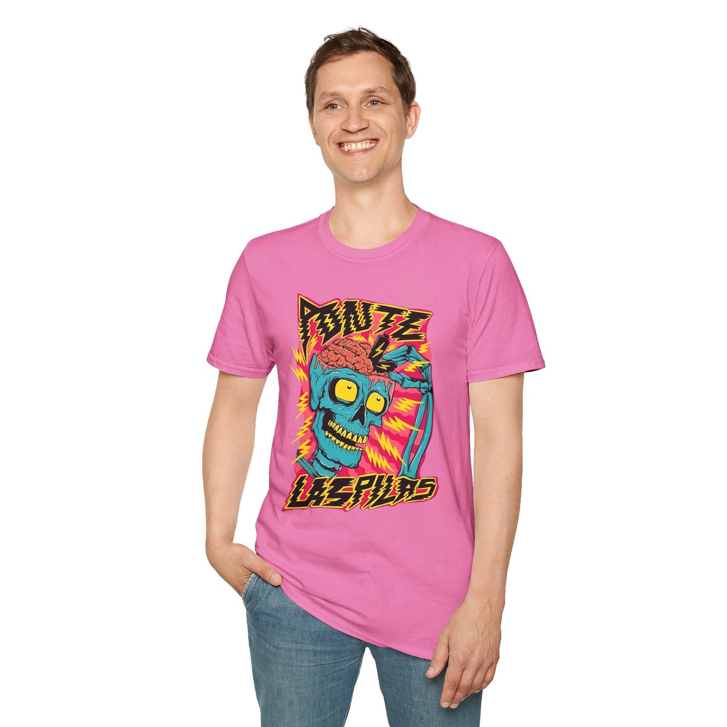 Skull Tee Shirt Unisex Skeleton Shirt Gildan Softstyle 64000 100 Percent Ring Spun Cotton