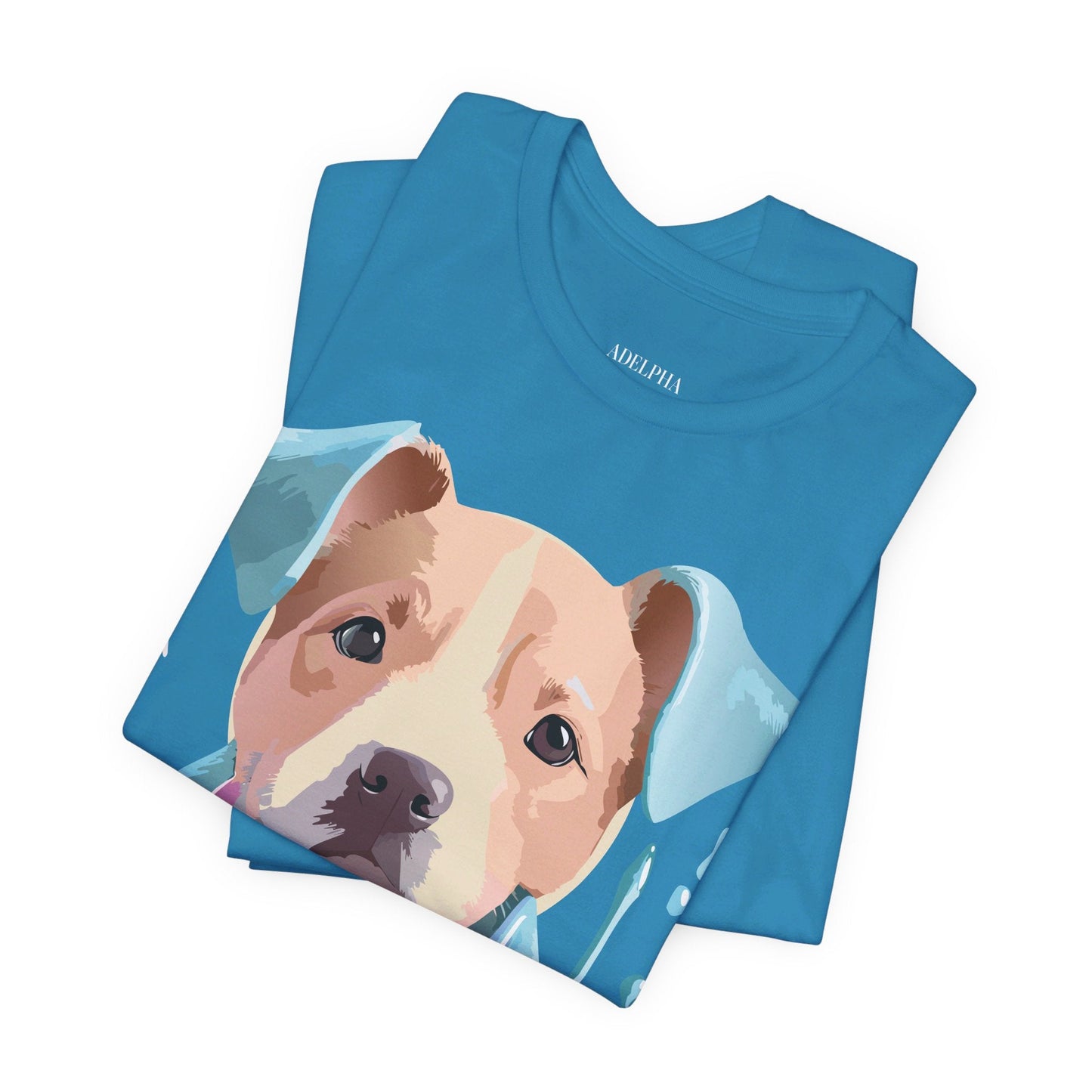 Unisex Dog Graphic Tee With Vintage Inspired Artwork By Adelpha Short Sleeve Shirt