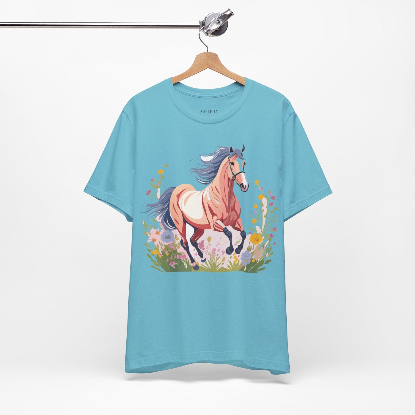 Horse Graphic Unisex 100 Cotton Vintage Animal Art T-Shirt 9