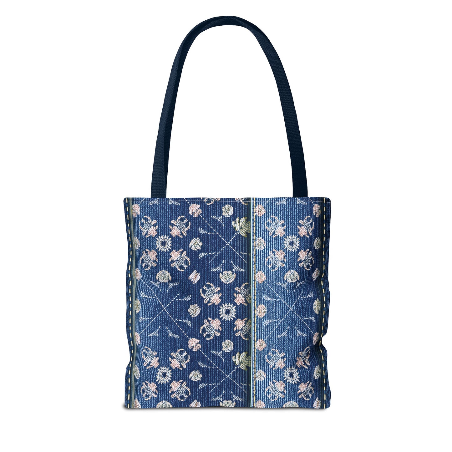 Denim Fabric Imitation Print Unisex Canvas Bag Poly Spun 3 Sizes Tote Bag 120