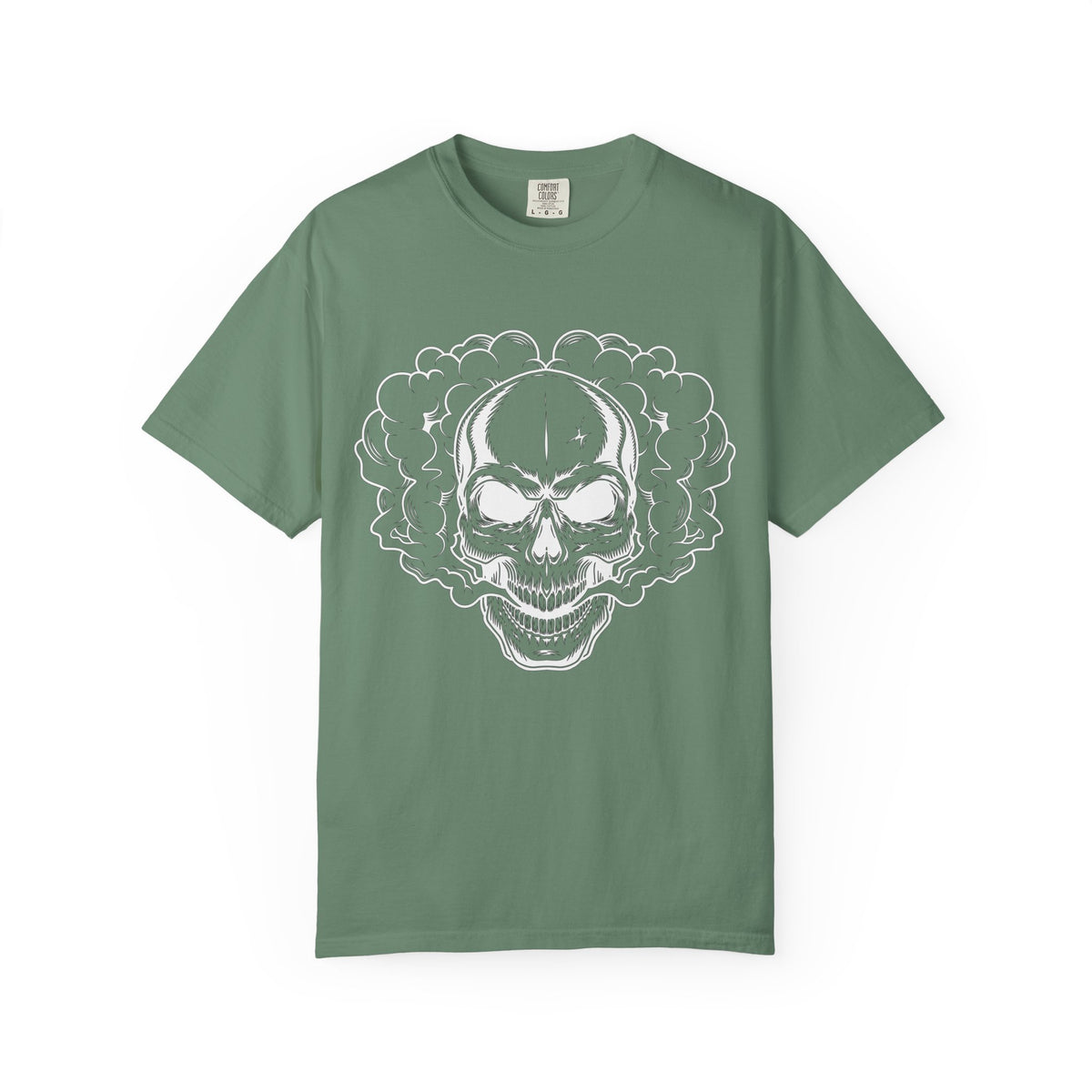 Camiseta unisex de algodón con calavera 