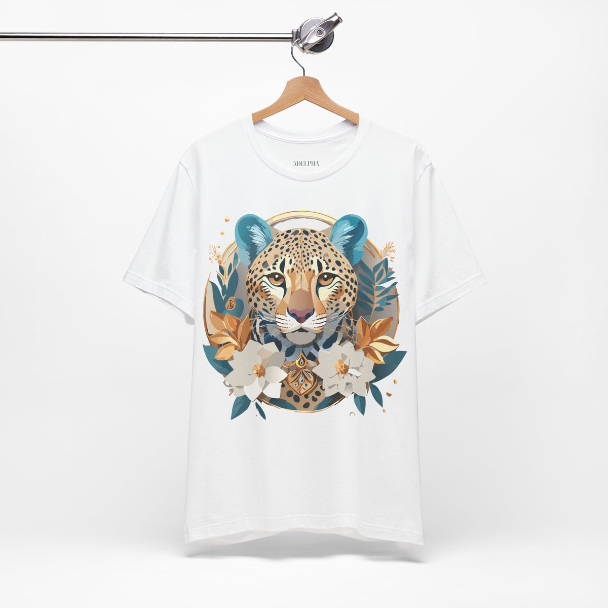 Medallion Graphic Unisex Cotton Bella+Canvas Tee with Art Design d41