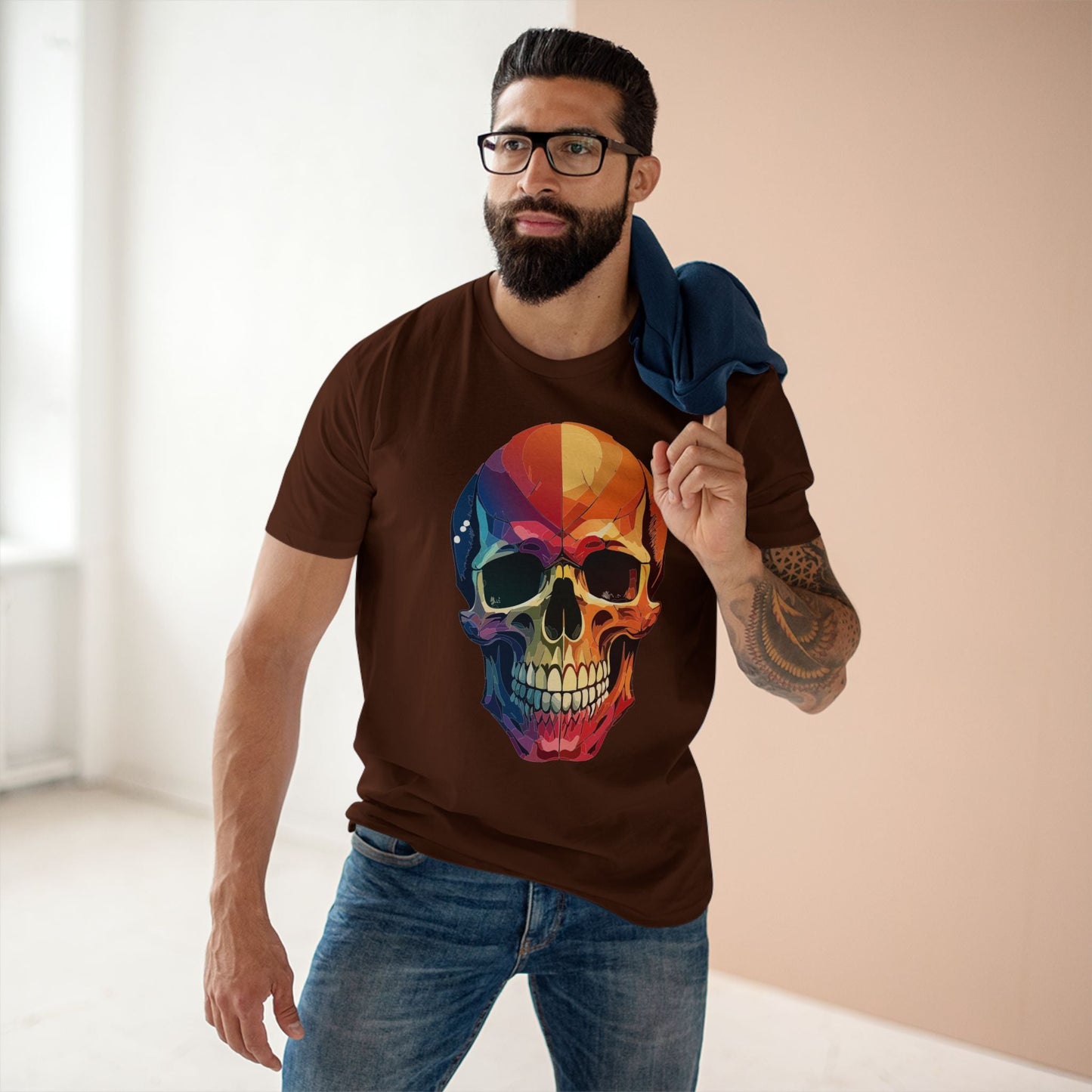 Skull Shirt Unisex Premium Cotton Tee With Original Skull Art From Retro2Nova Art Collection